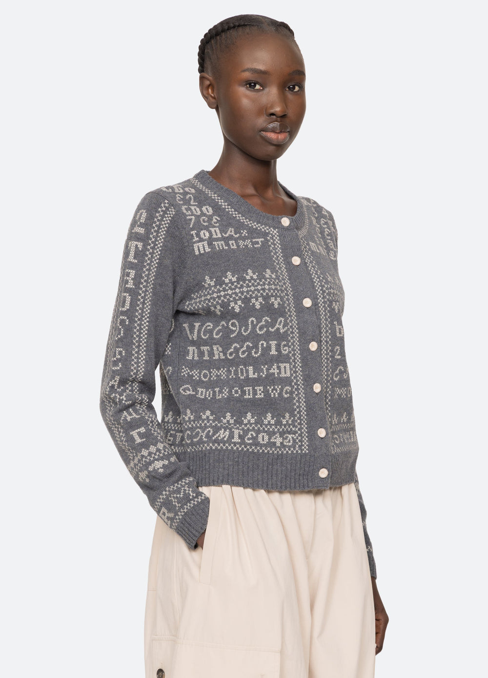 Sea New York Kit Cardigan - Burgundy