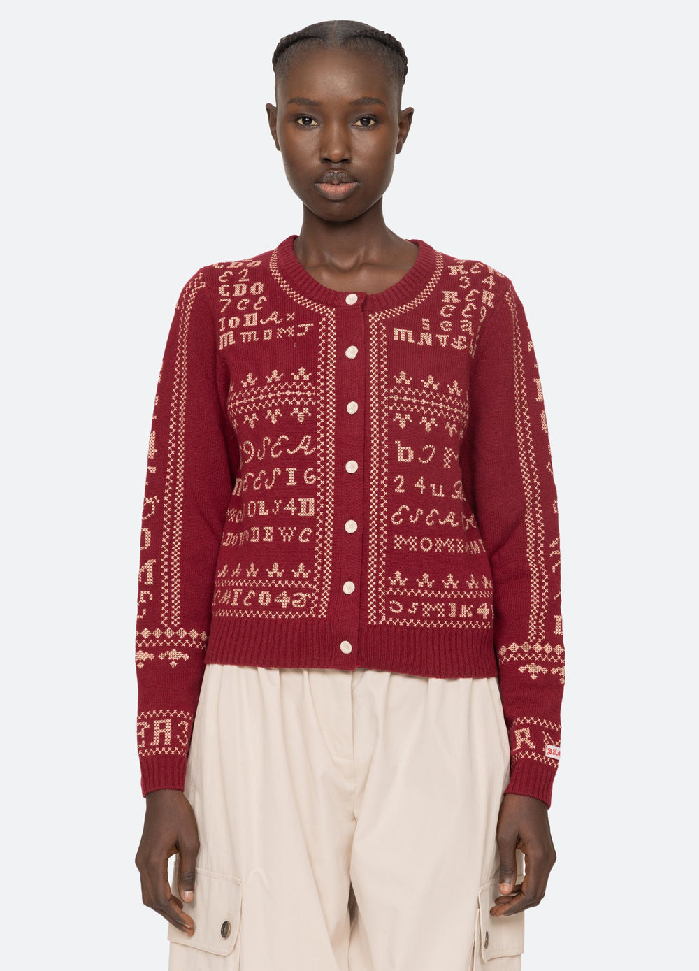 Sea New York Kit Cardigan - Burgundy