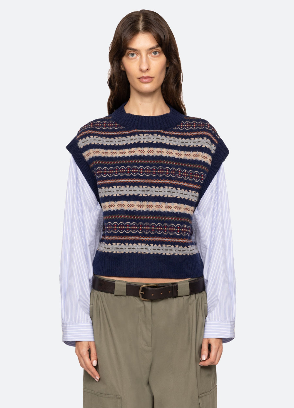 Sea New York Ciara Combo Top - Navy