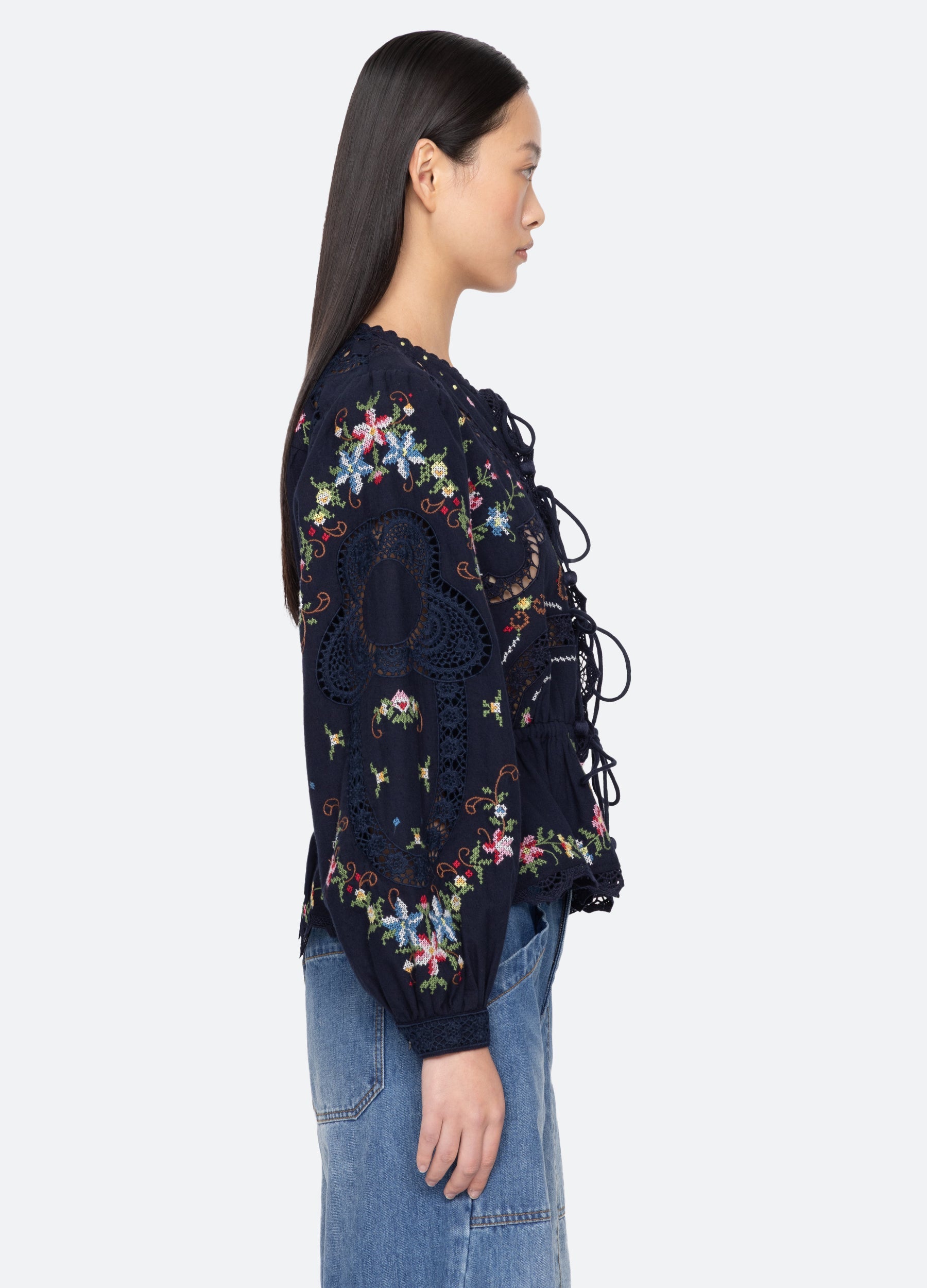 Sea New York Edwina L/S Top - Navy