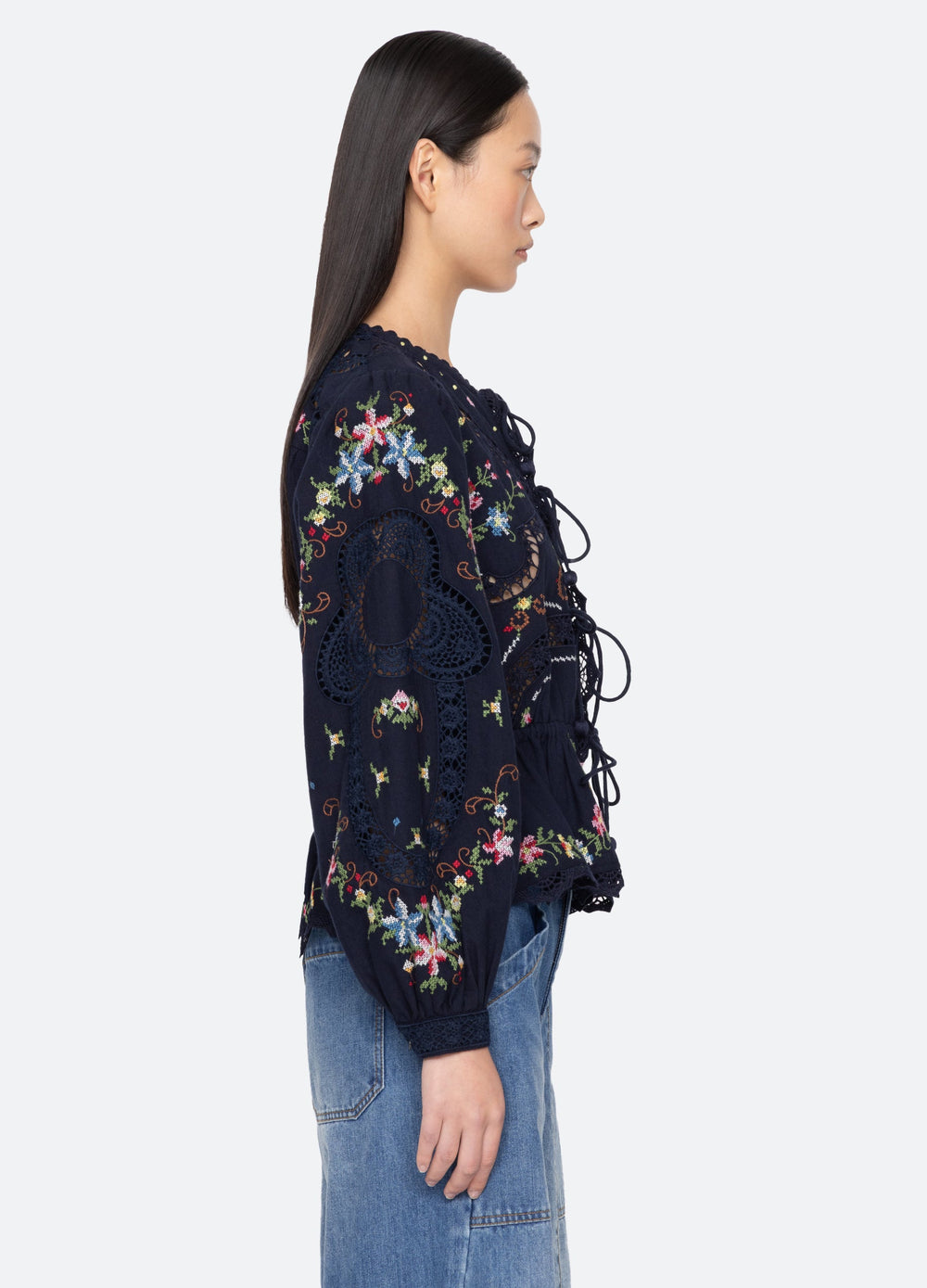 Sea New York Edwina L/S Top - Navy