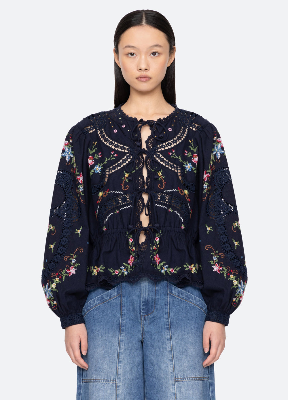 Sea New York Edwina L/S Top - Navy
