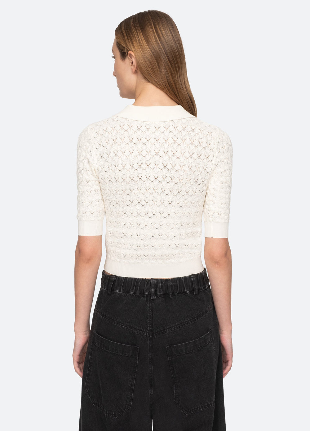 Sea New York Rue Polo Sweater - Black