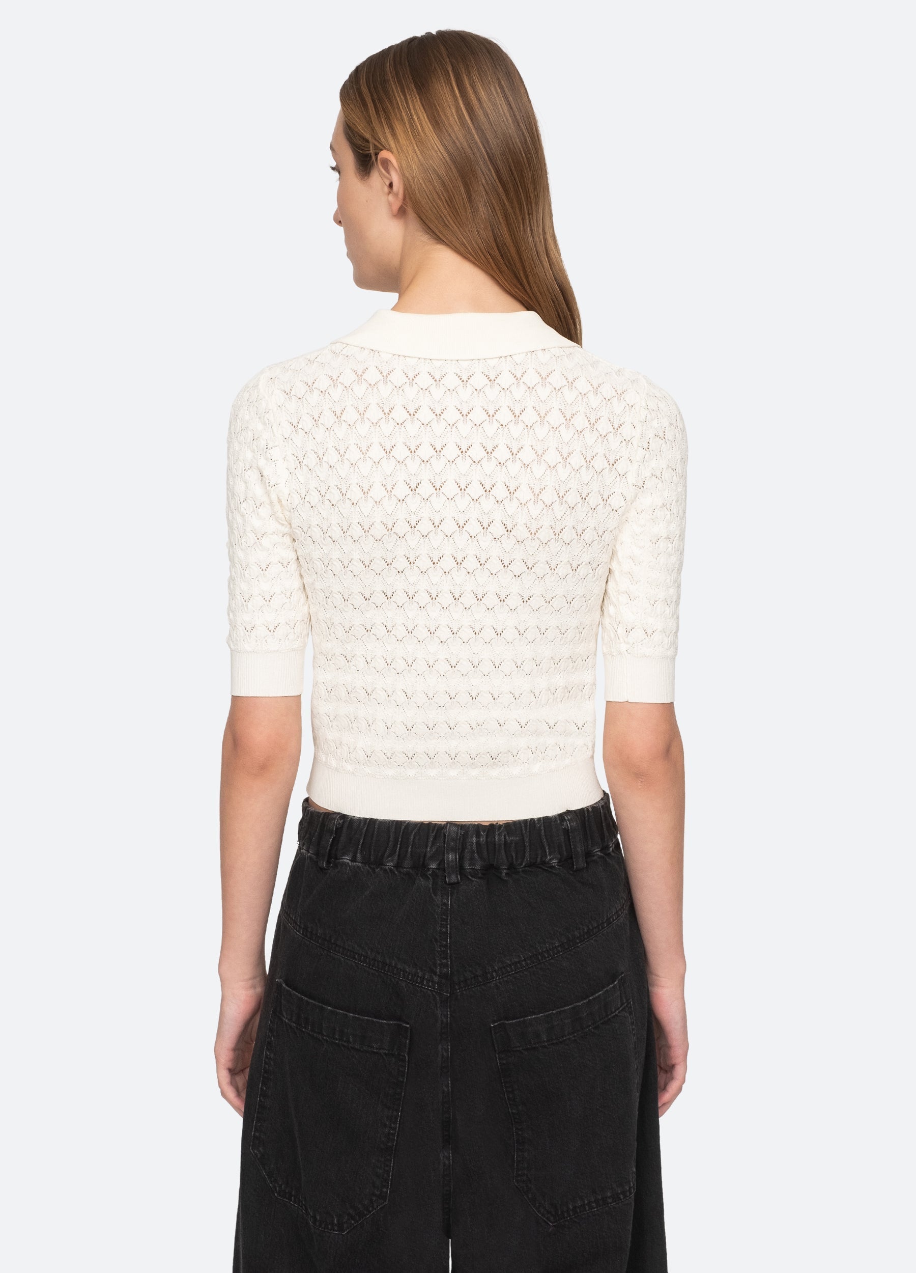 Sea New York Rue Polo Sweater - Black