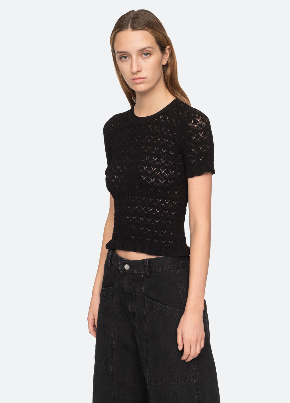 Sea New York Rue S/S Sweater - Black