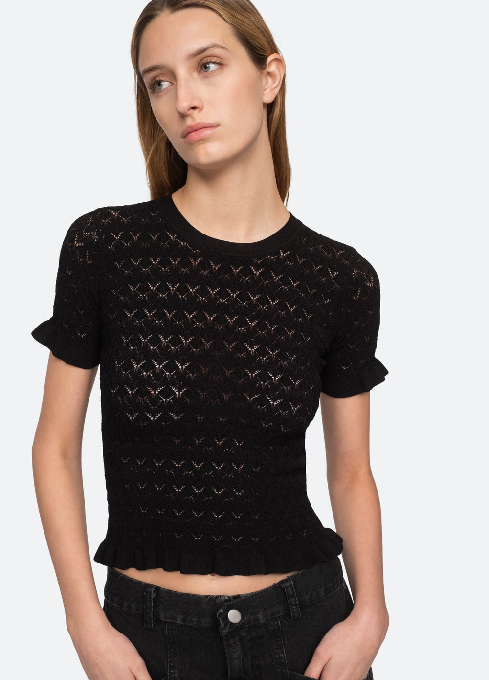 Sea New York Rue S/S Sweater - Black