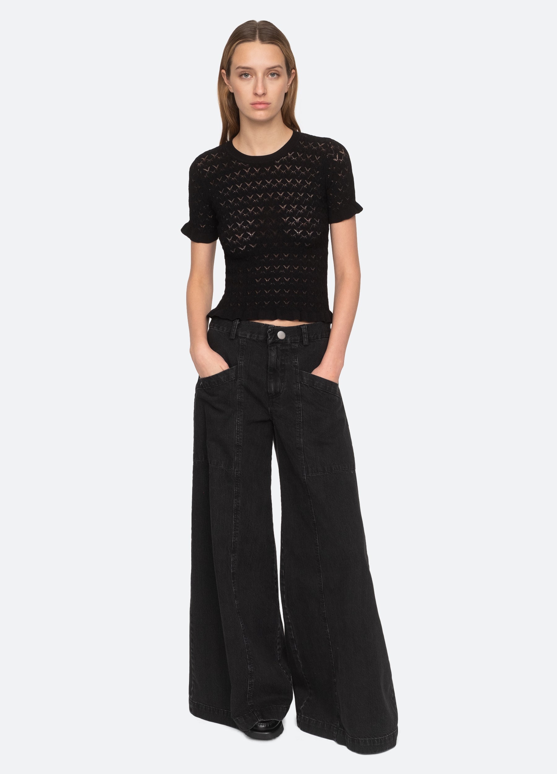 Sea New York Rue S/S Sweater - Black