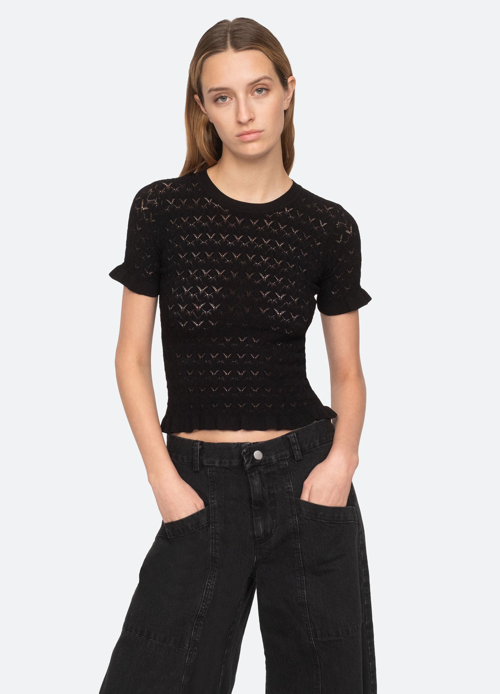 Sea New York Rue S/S Sweater - Black
