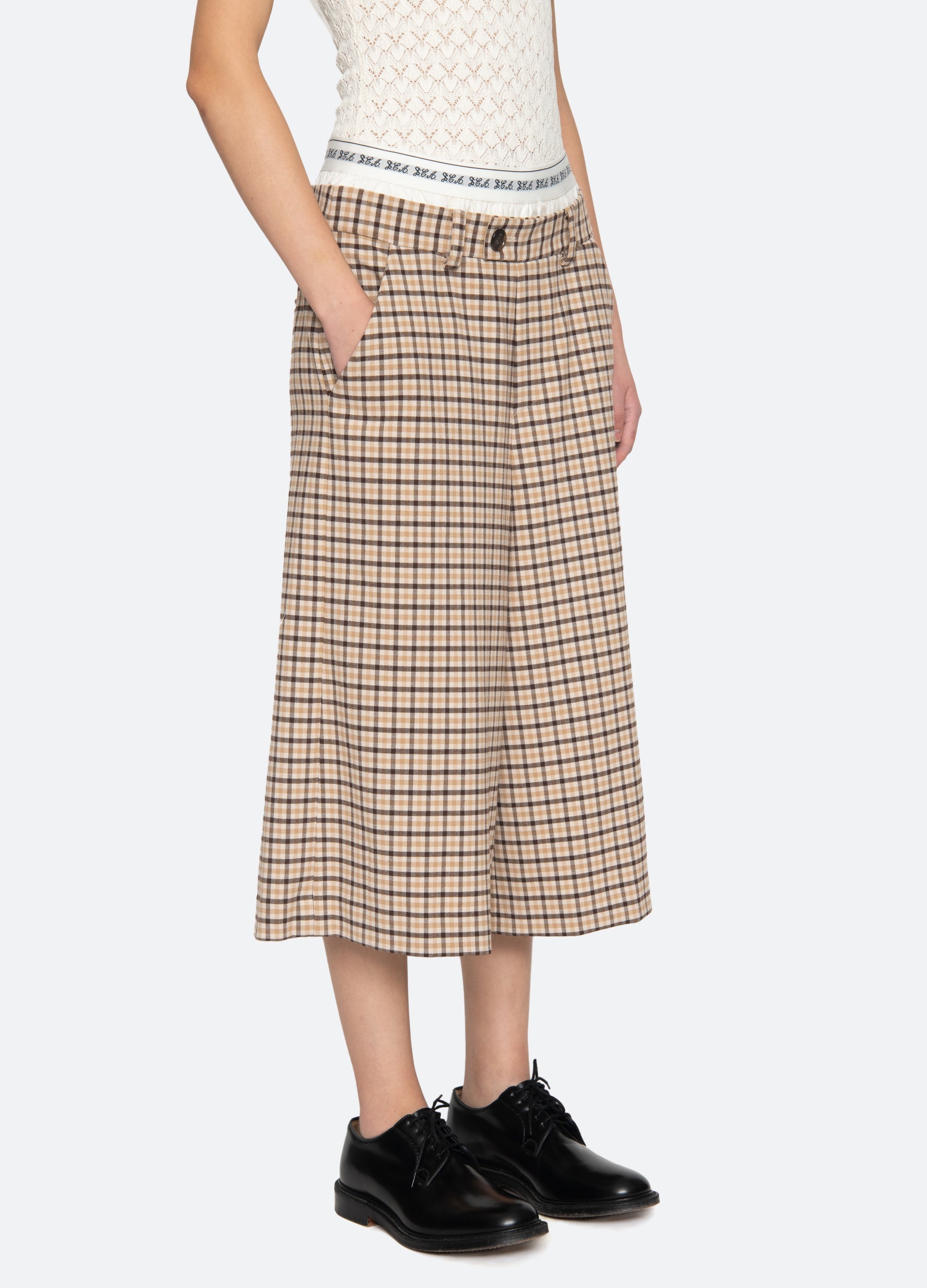 Sea New York Savannah Culottes - Plaid