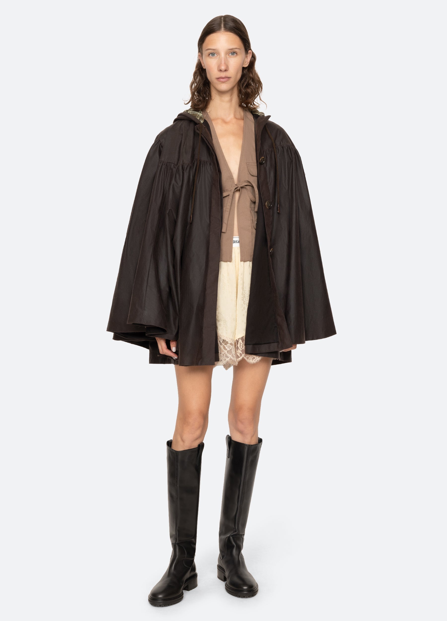 Sea New York Quentin Poncho - Brown