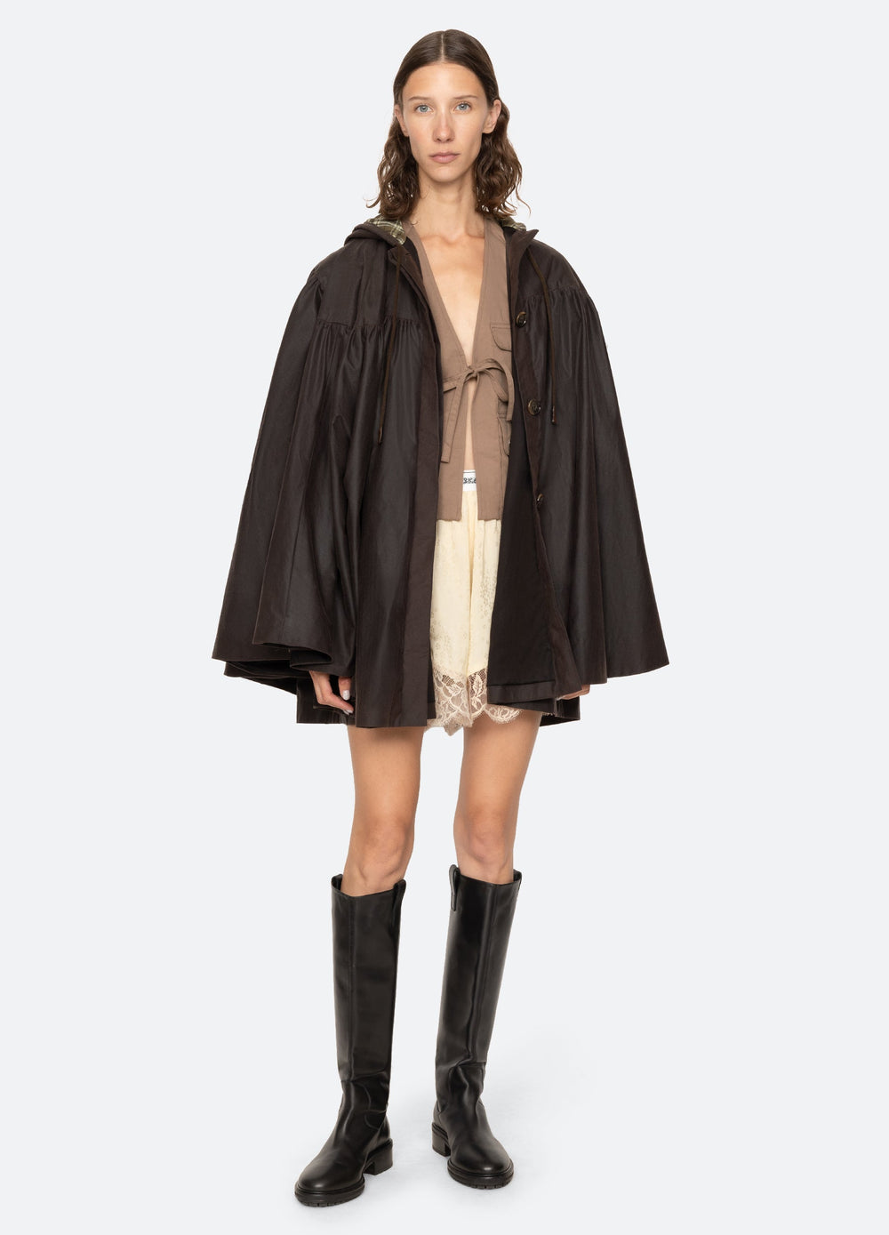 Sea New York Quentin Poncho - Brown