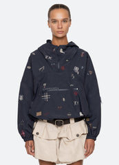 Sea New York Claira Windbreaker - Navy