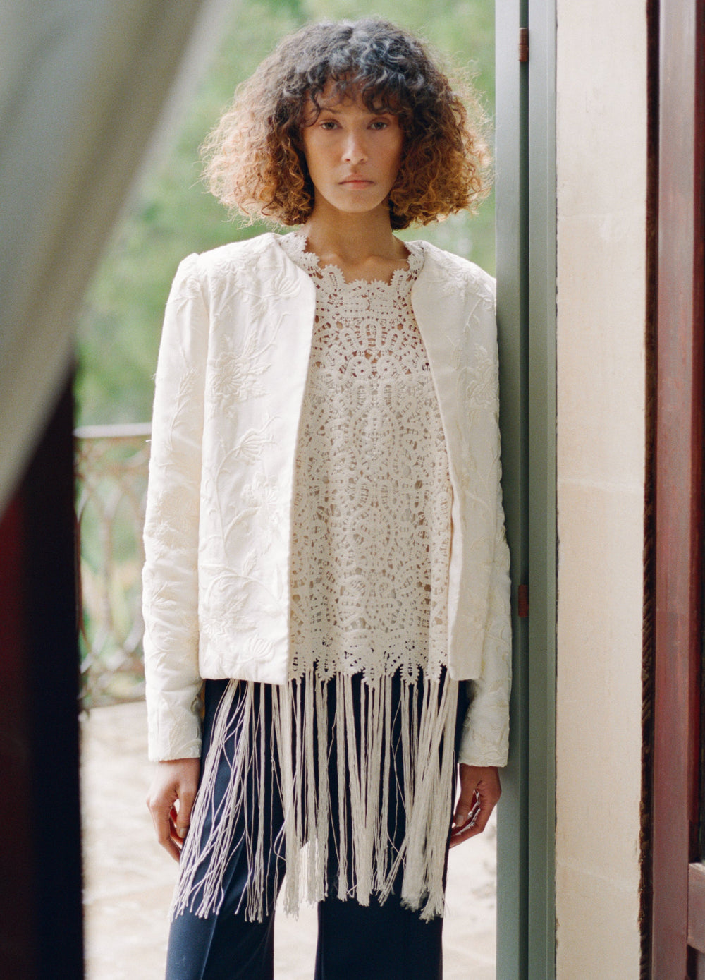 Sea New York Alina Emb Jacket - Cream
