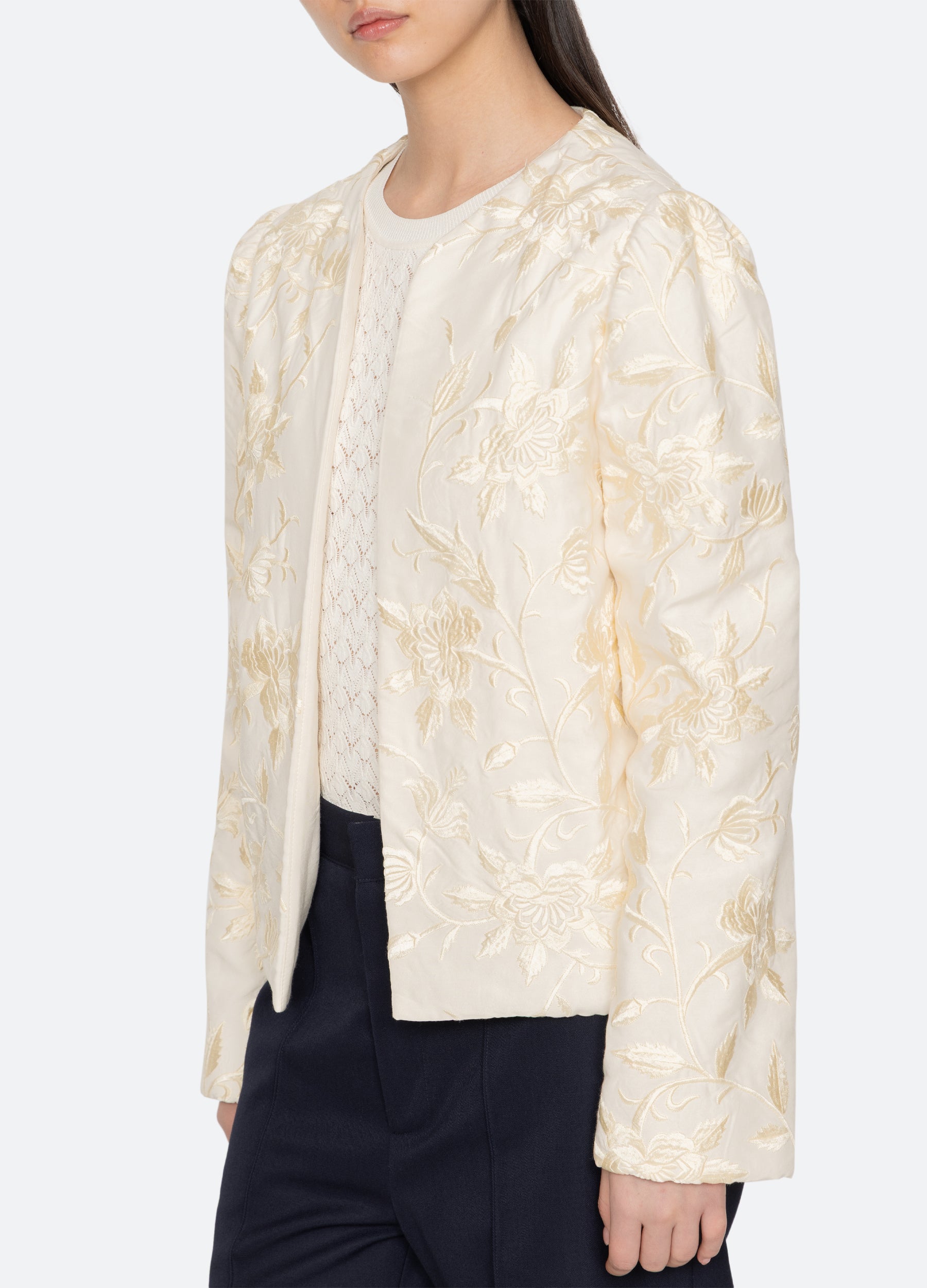 Sea New York Alina Emb Jacket - Cream