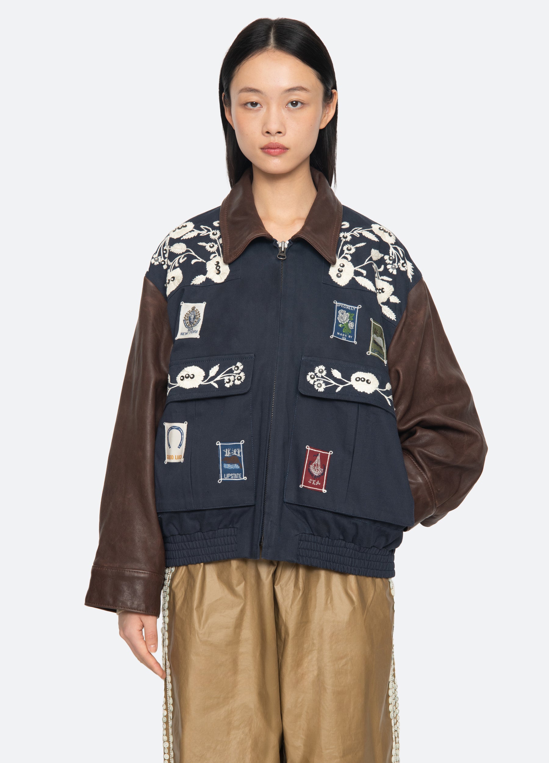 Sea New York Georgie Combo Jacket - Navy