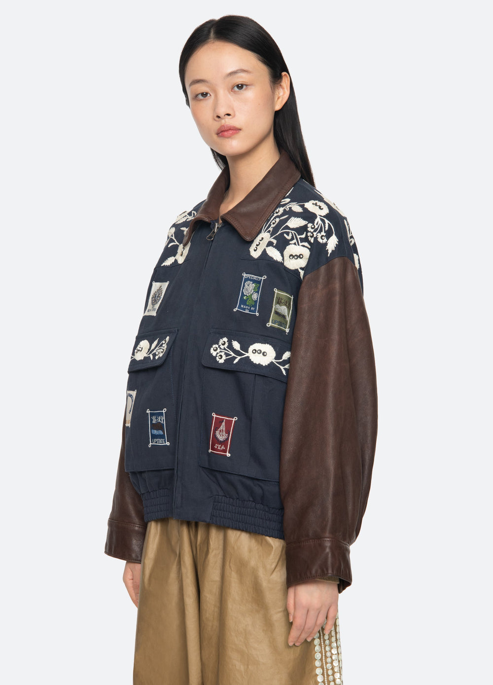 Sea New York Georgie Combo Jacket - Navy
