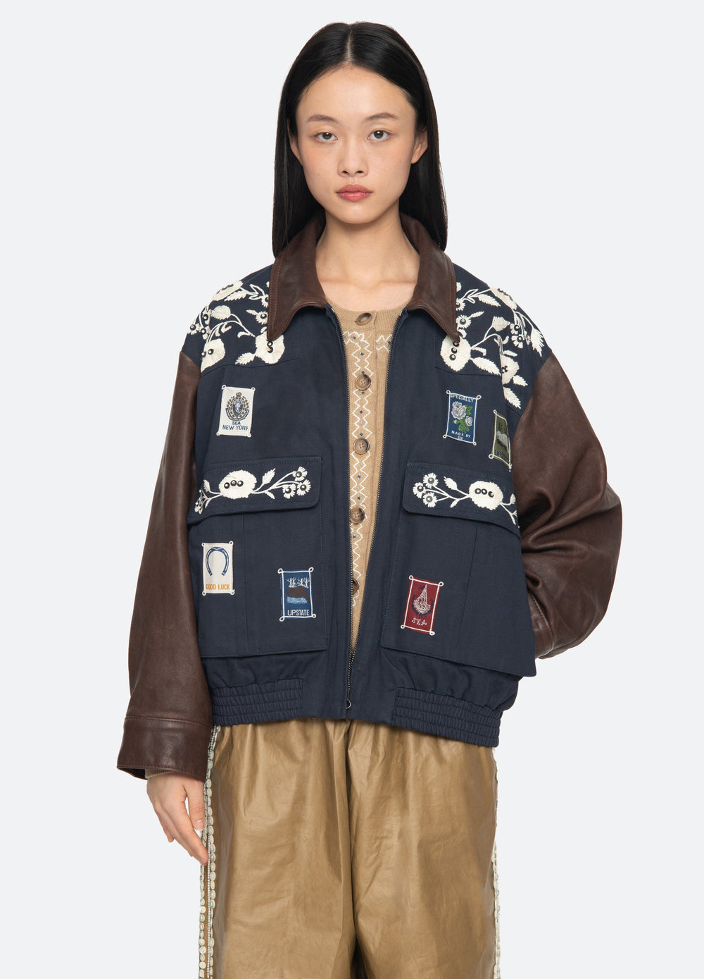 Sea New York Georgie Combo Jacket - Navy