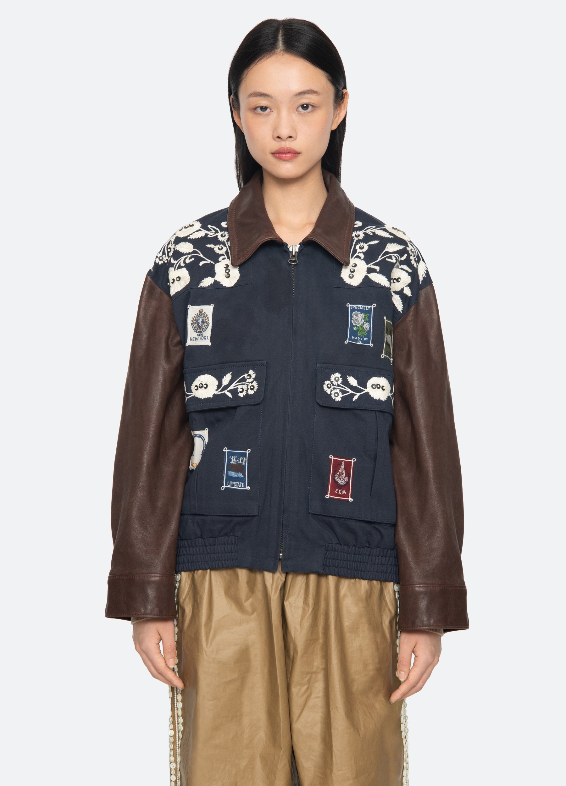 Sea New York Georgie Combo Jacket - Navy