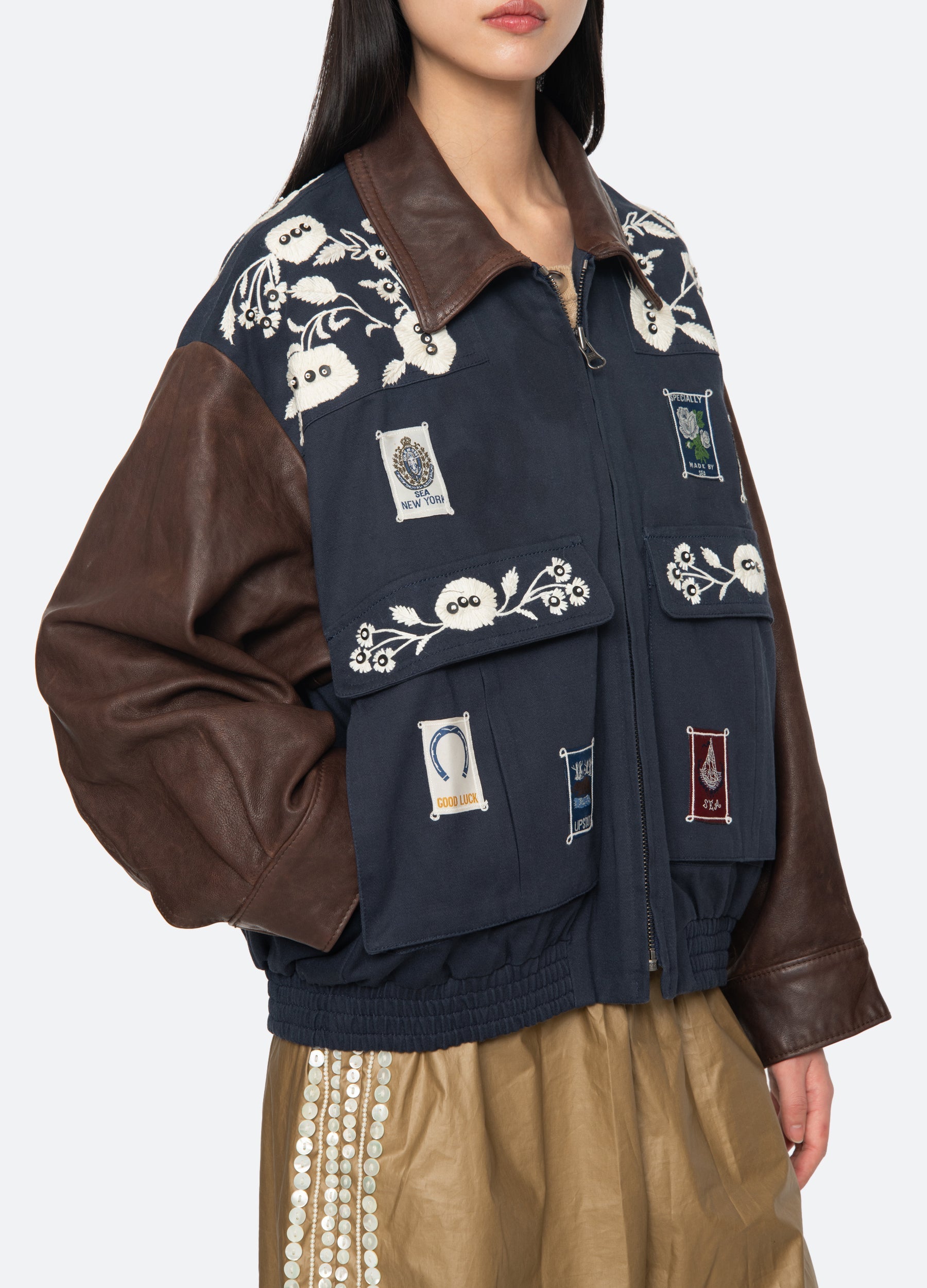 Sea New York Georgie Combo Jacket - Navy