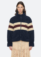 Sea New York Georgie Fleece Jacket - Navy