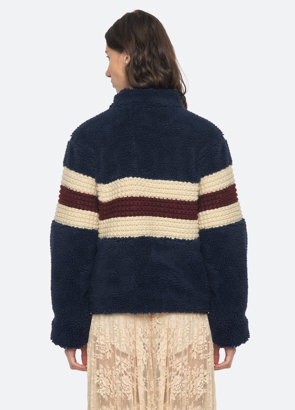 Sea New York Georgie Fleece Jacket - Navy