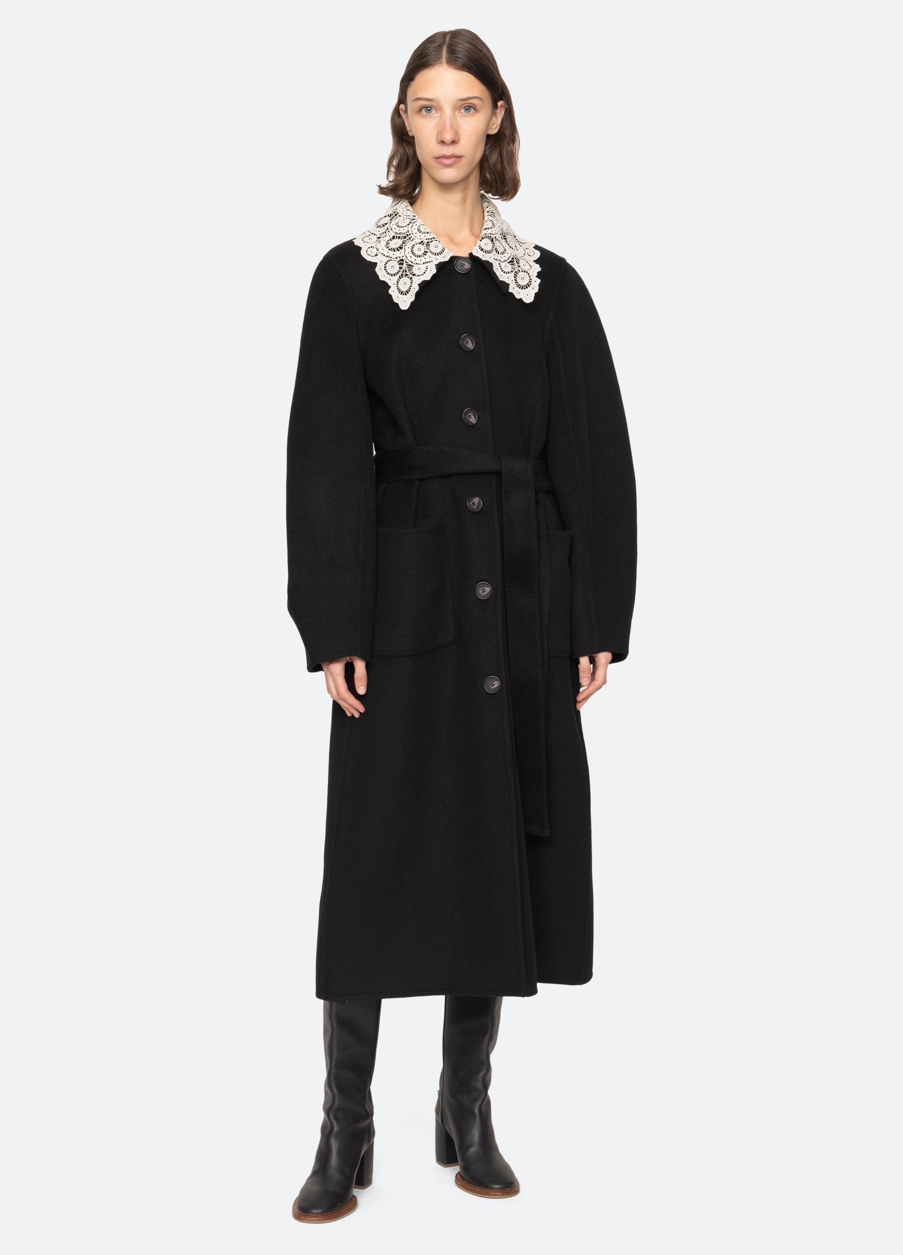 Sea New York Ellison Coat - Black