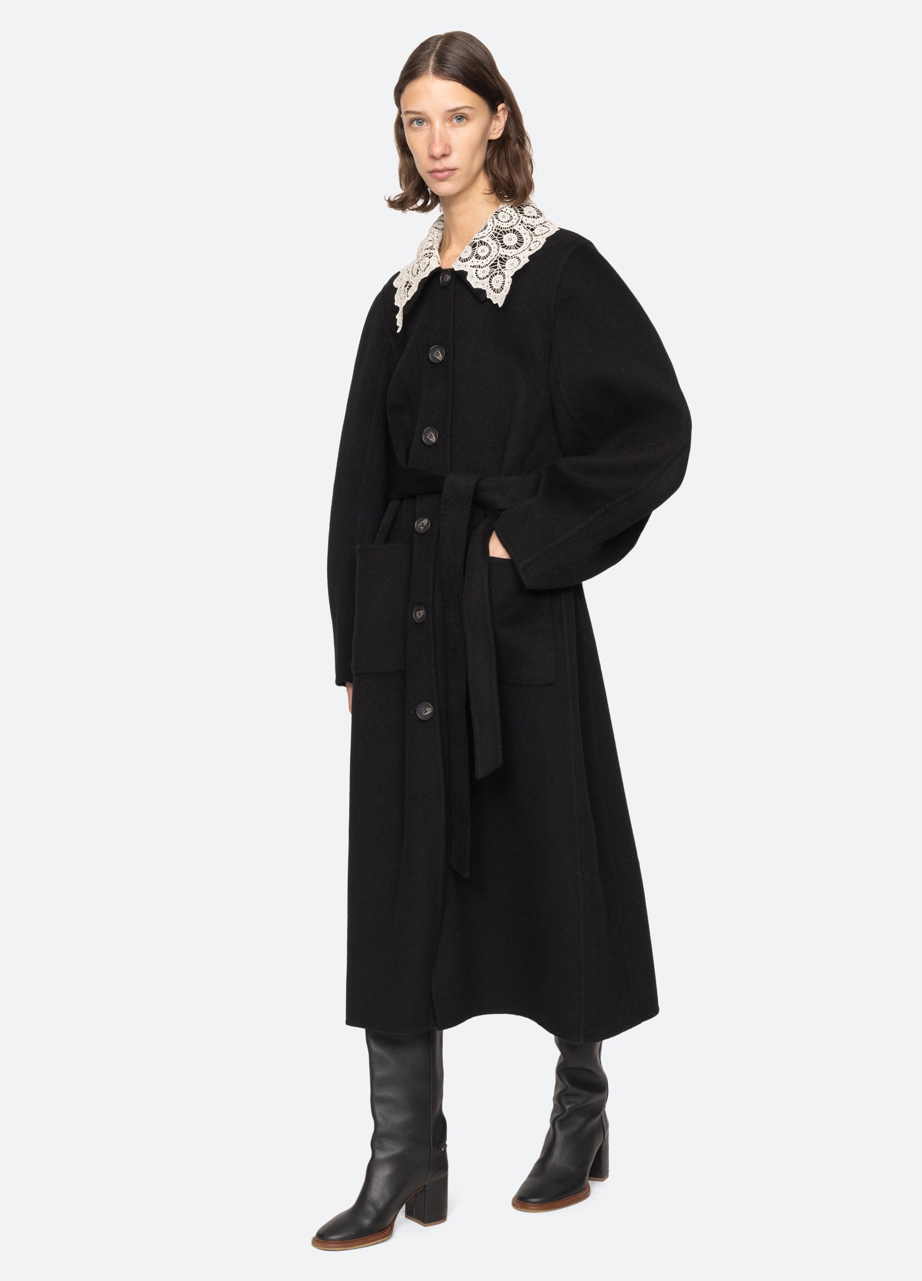 Sea New York Ellison Coat - Black