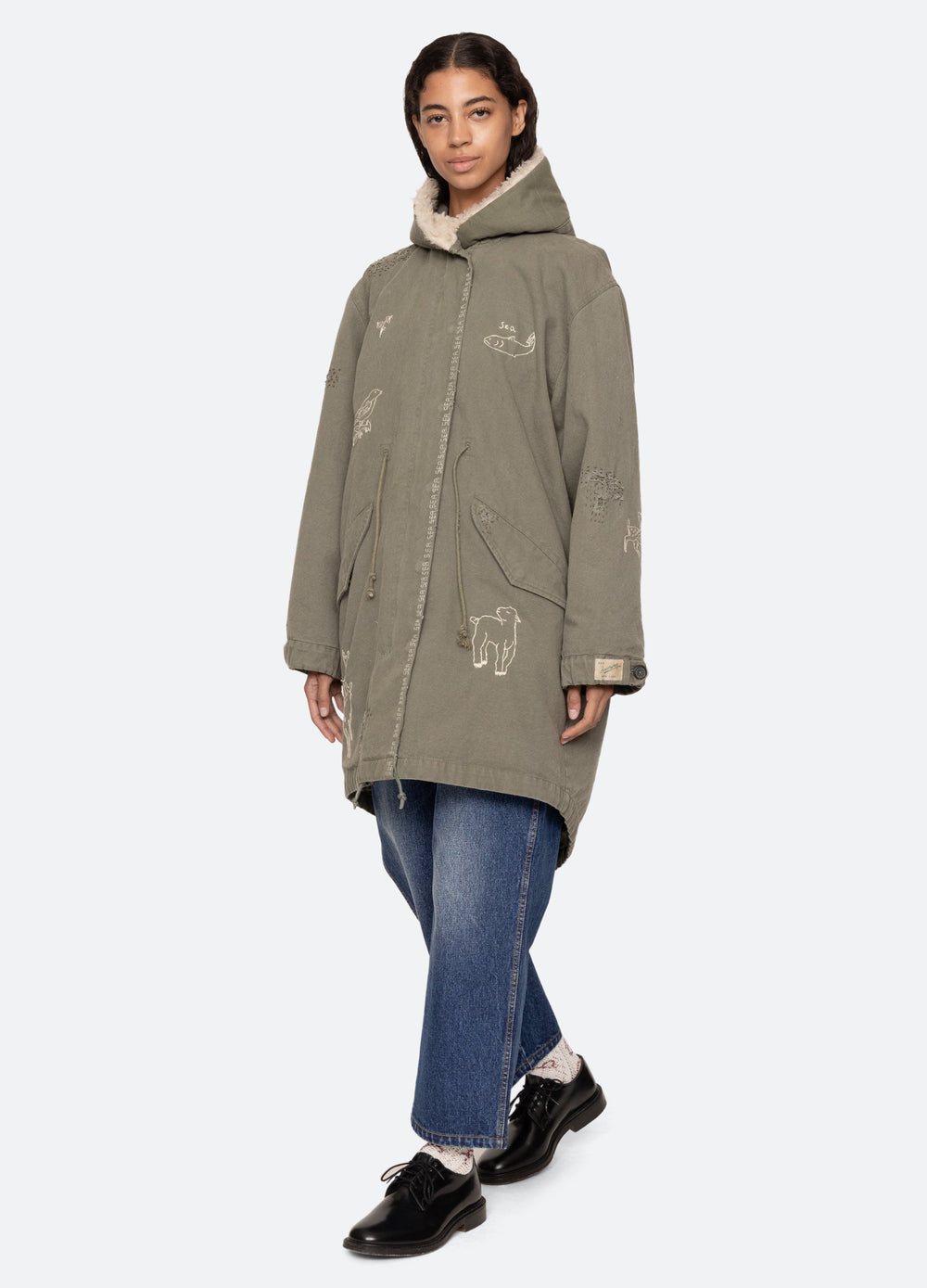 Sea New York Miles Parka - Army