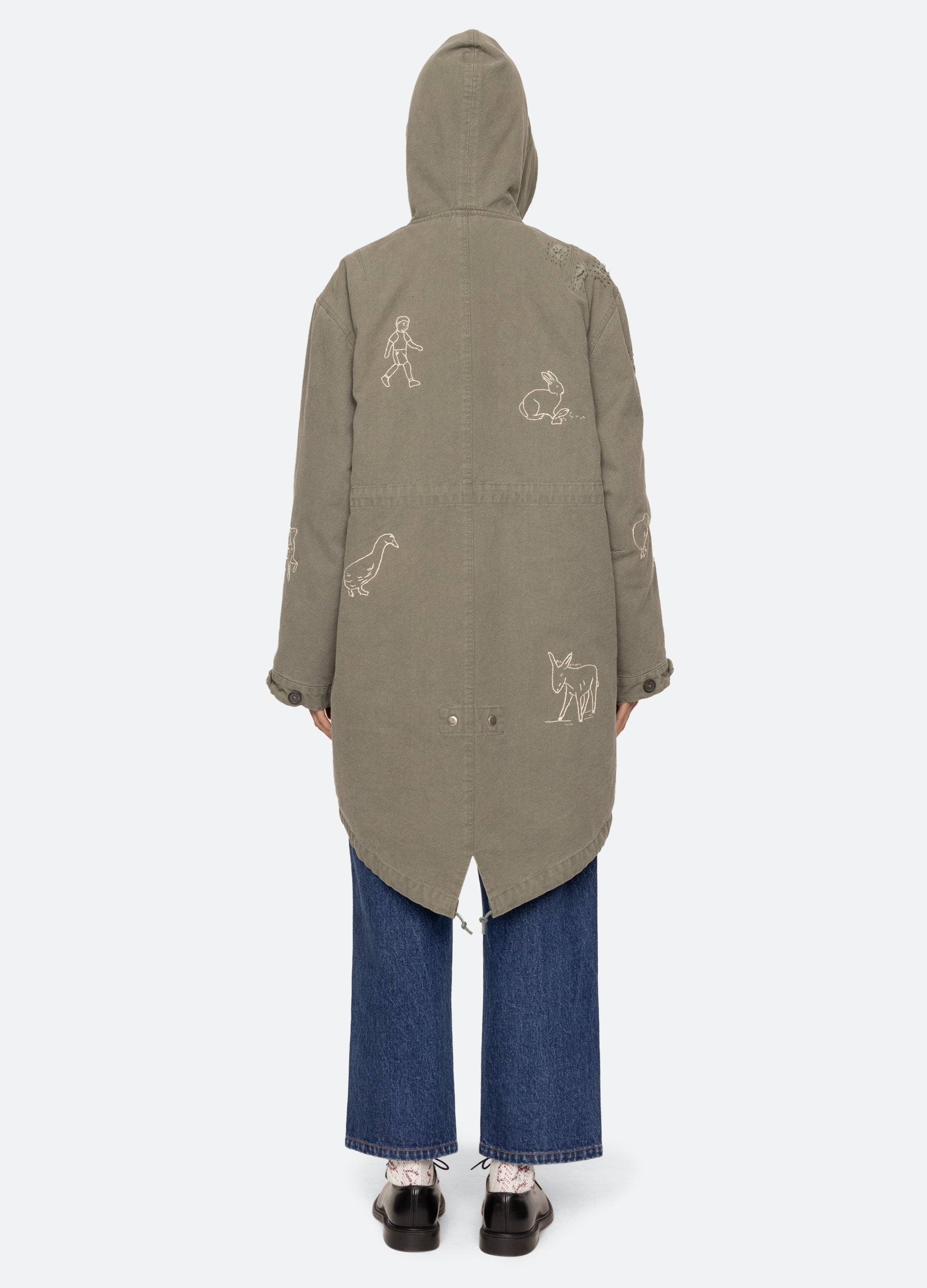 Sea New York Miles Parka - Army