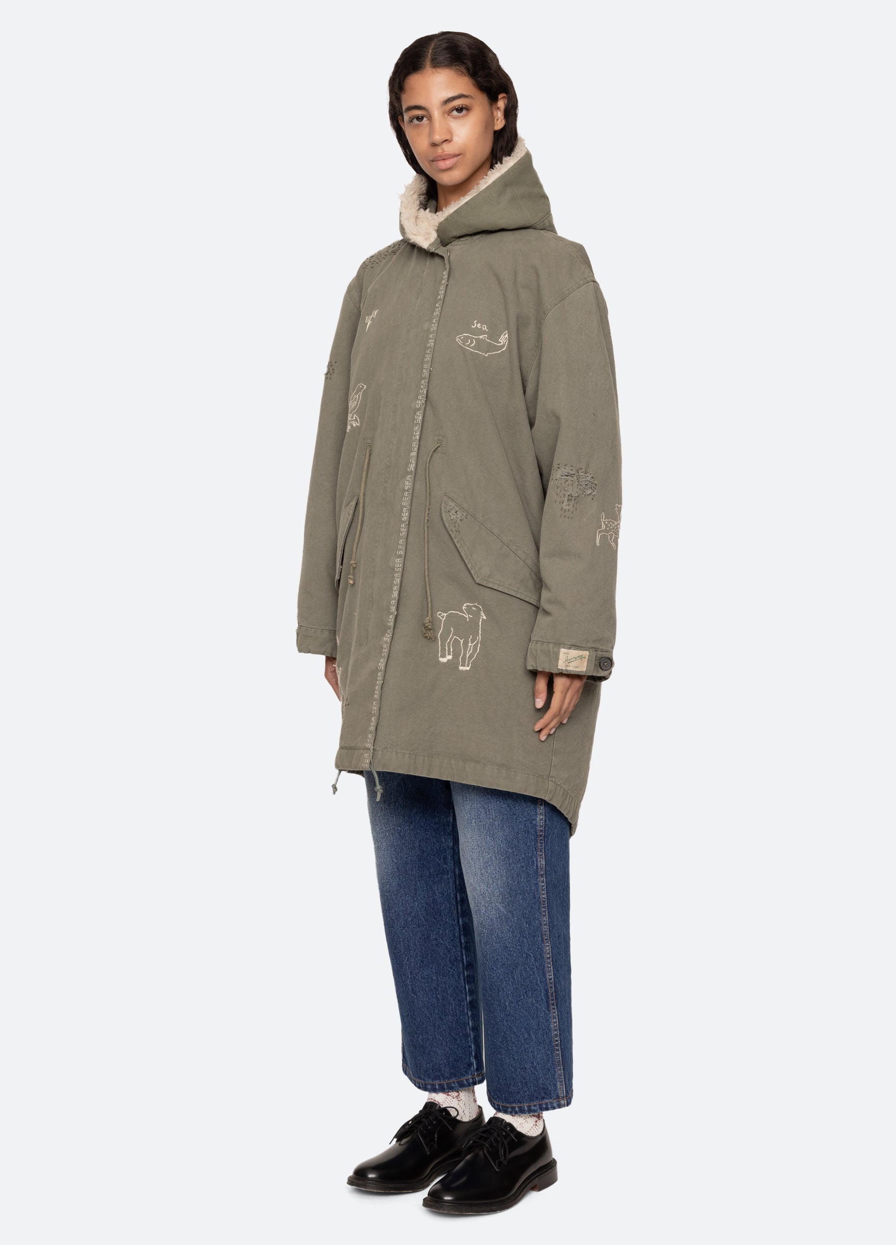 Sea New York Miles Parka - Army
