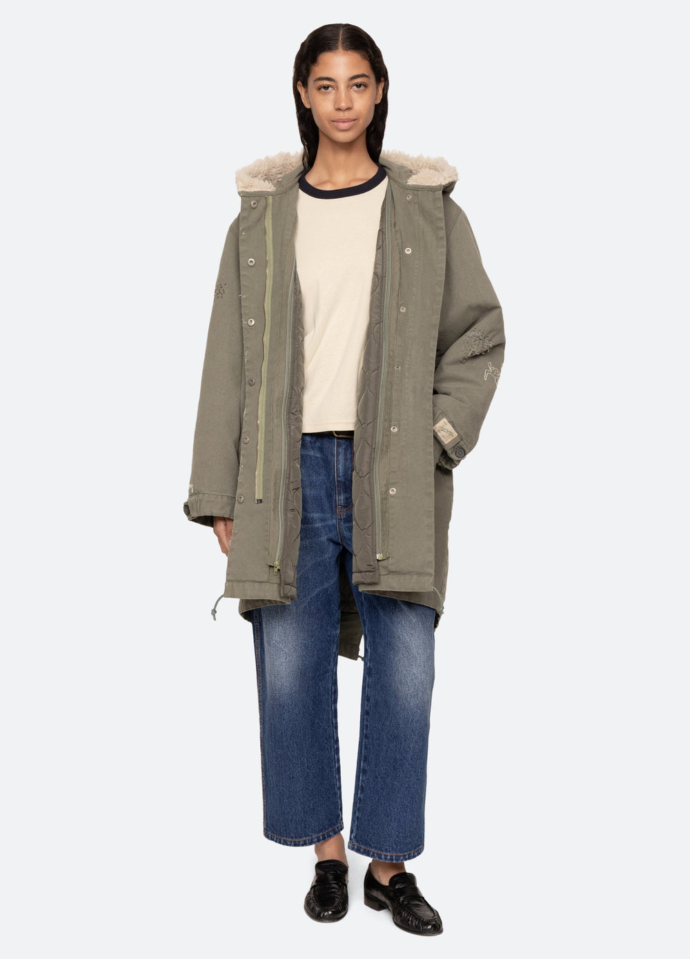 Sea New York Miles Parka - Army