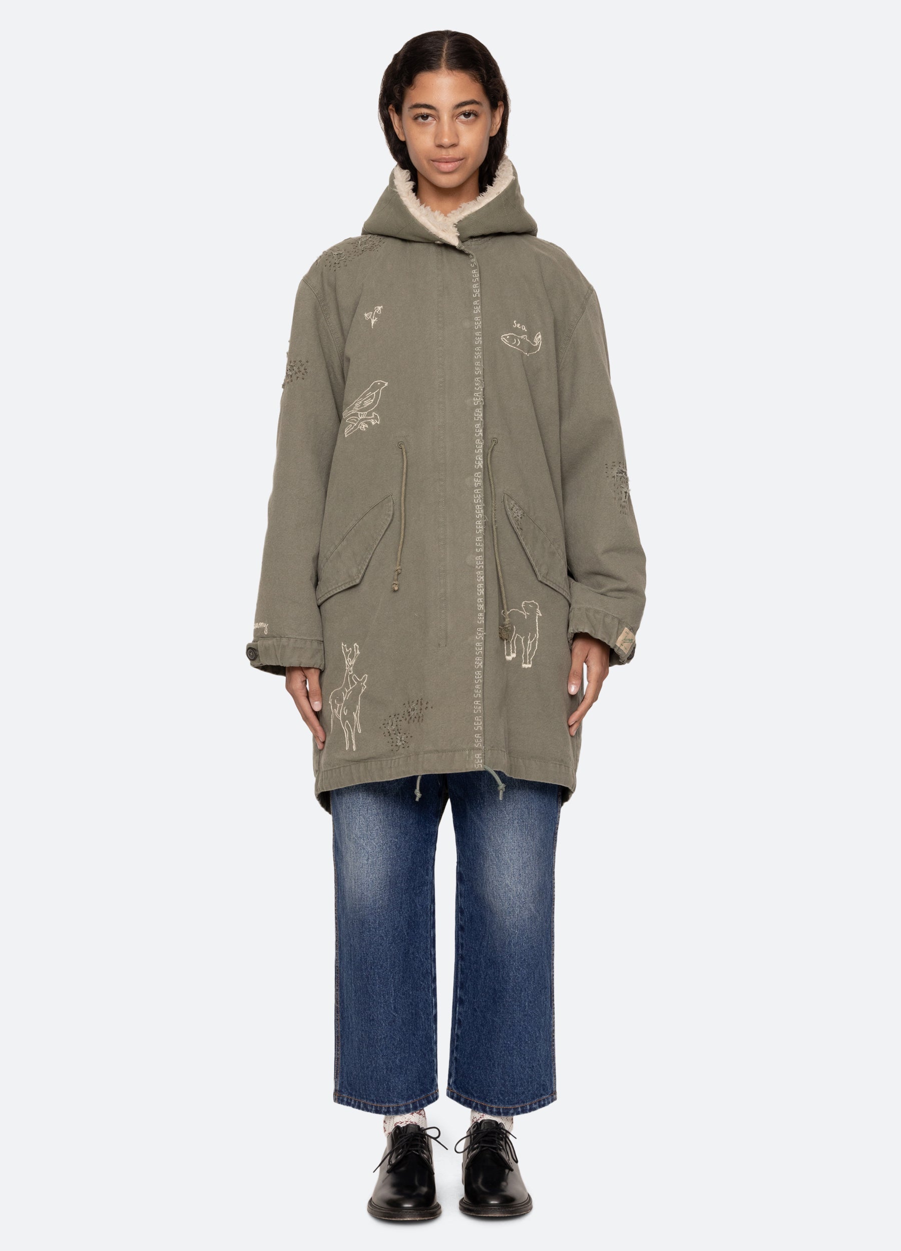 Sea New York Miles Parka - Army