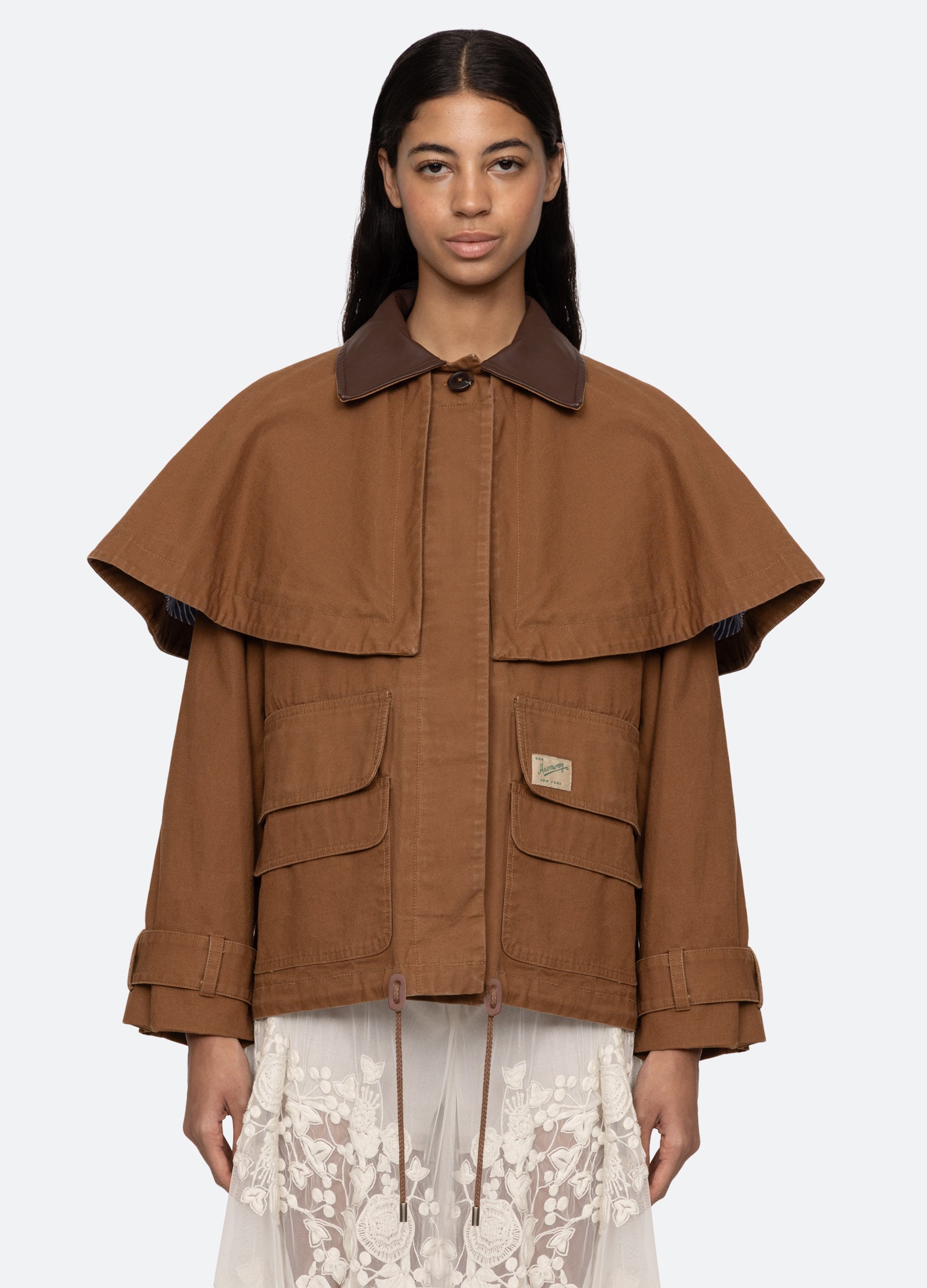 Sea New York Carolyn Cape Jacket - Camel