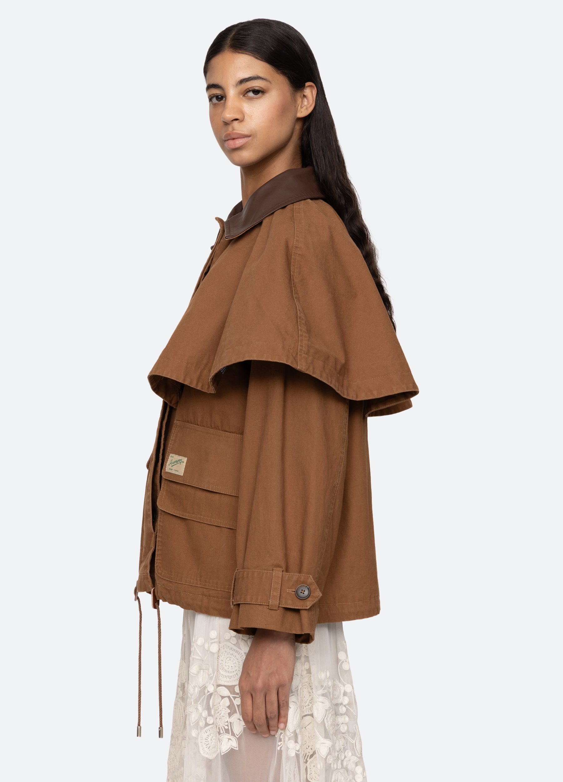 Sea New York Carolyn Cape Jacket - Camel