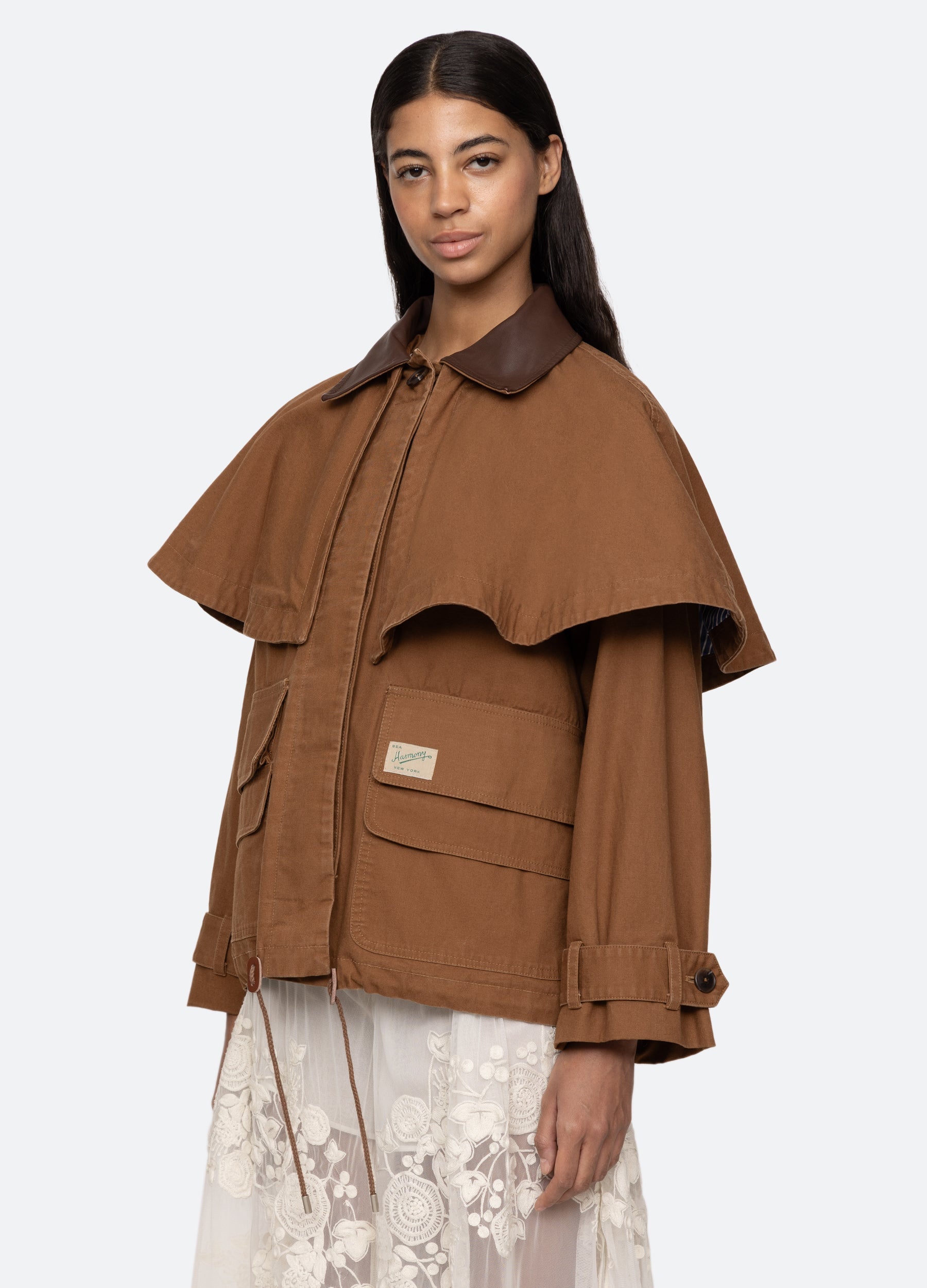 Sea New York Carolyn Cape Jacket - Camel