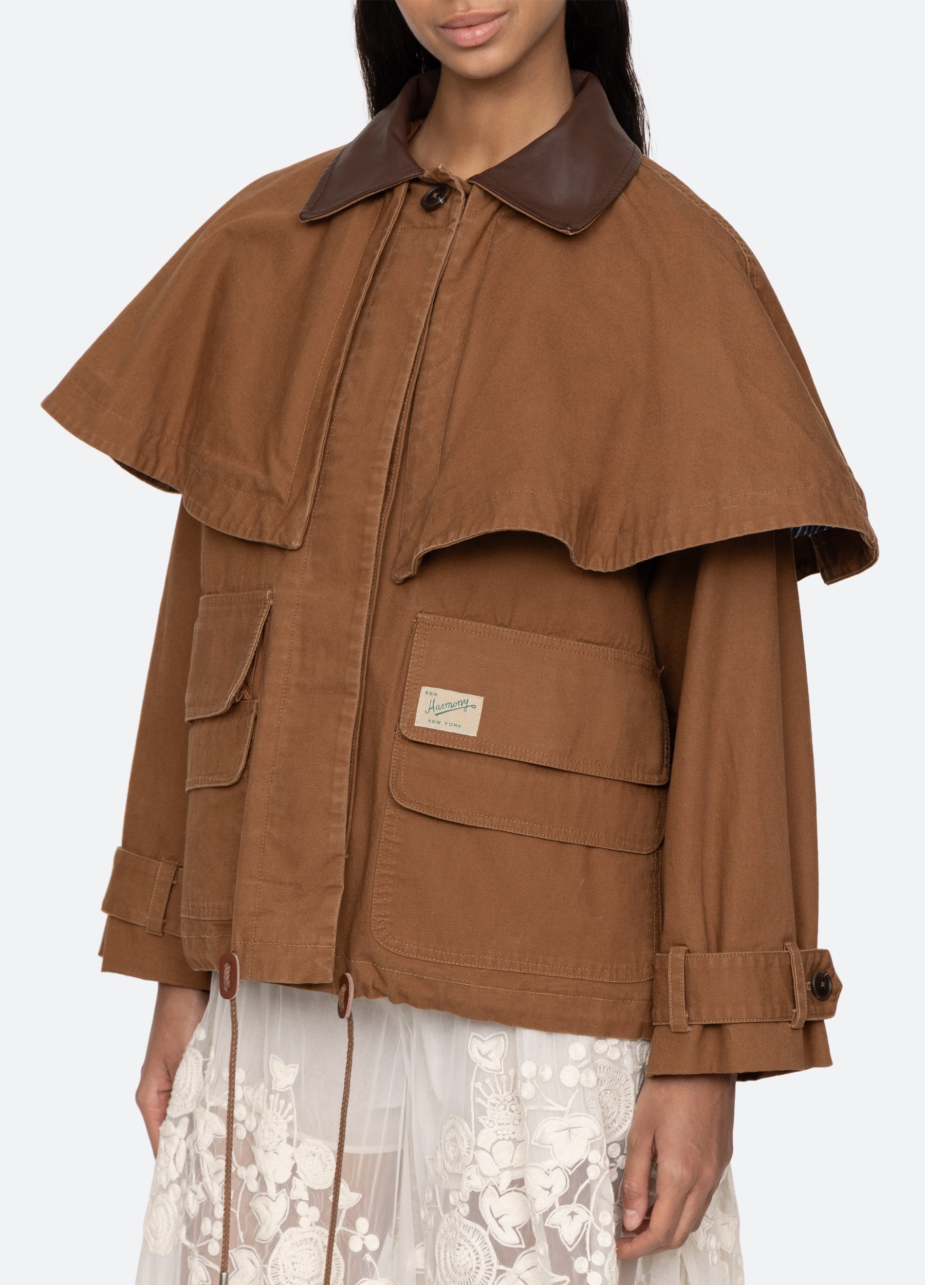 Sea New York Carolyn Cape Jacket - Camel