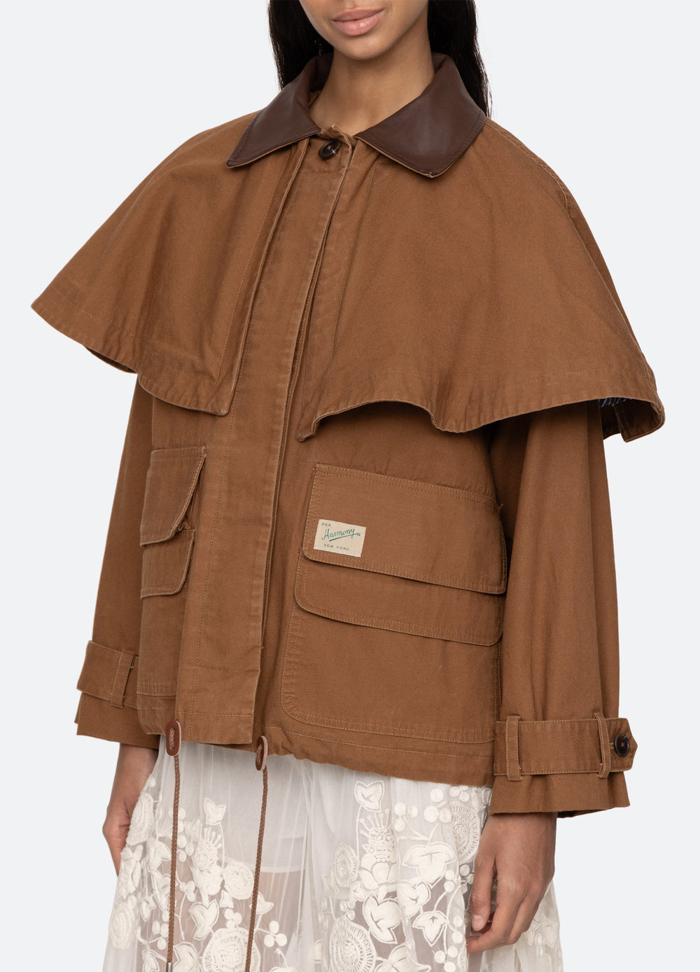 Sea New York Carolyn Cape Jacket - Camel