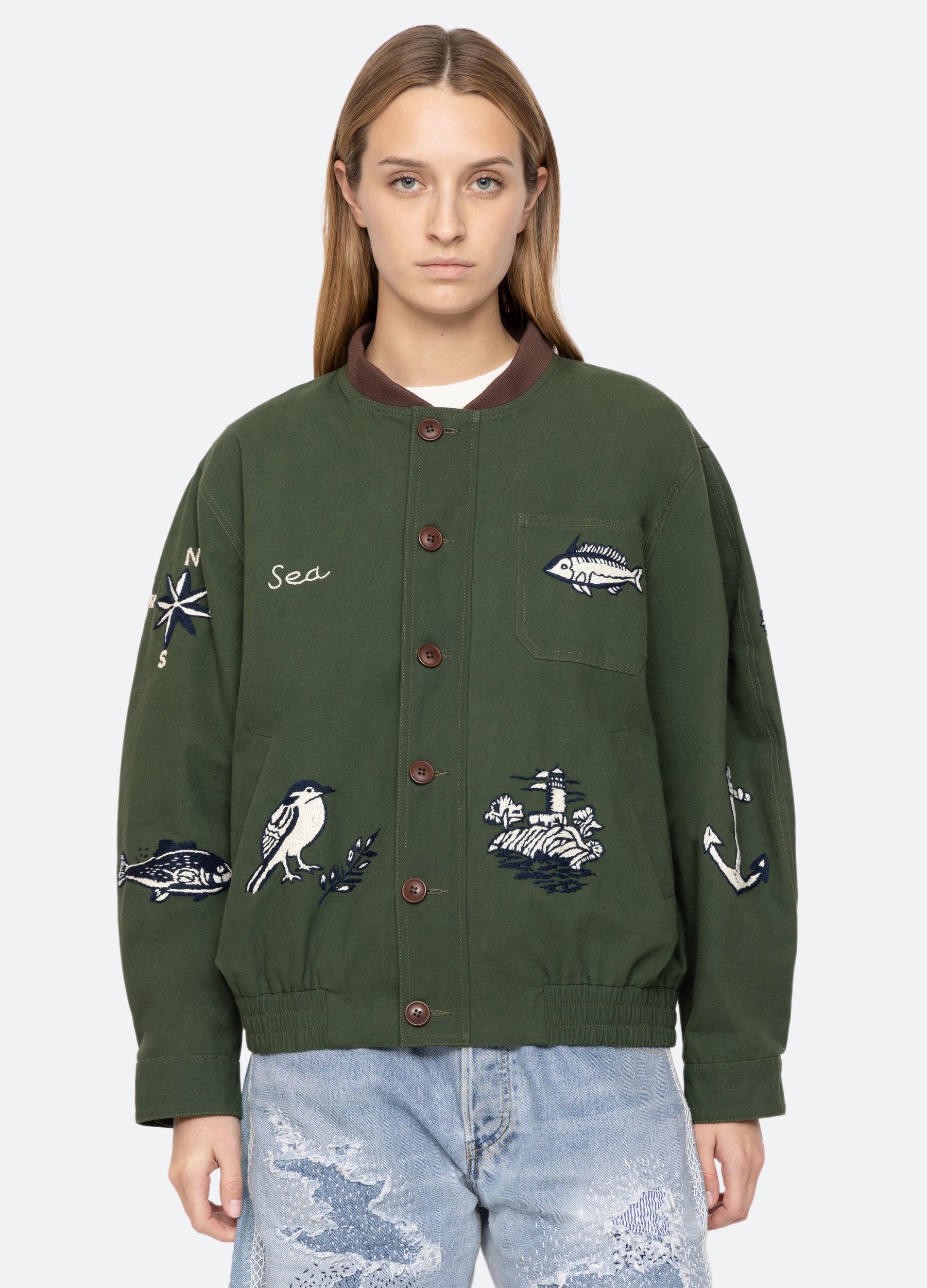 Sea New York Clyde Jacket - Army