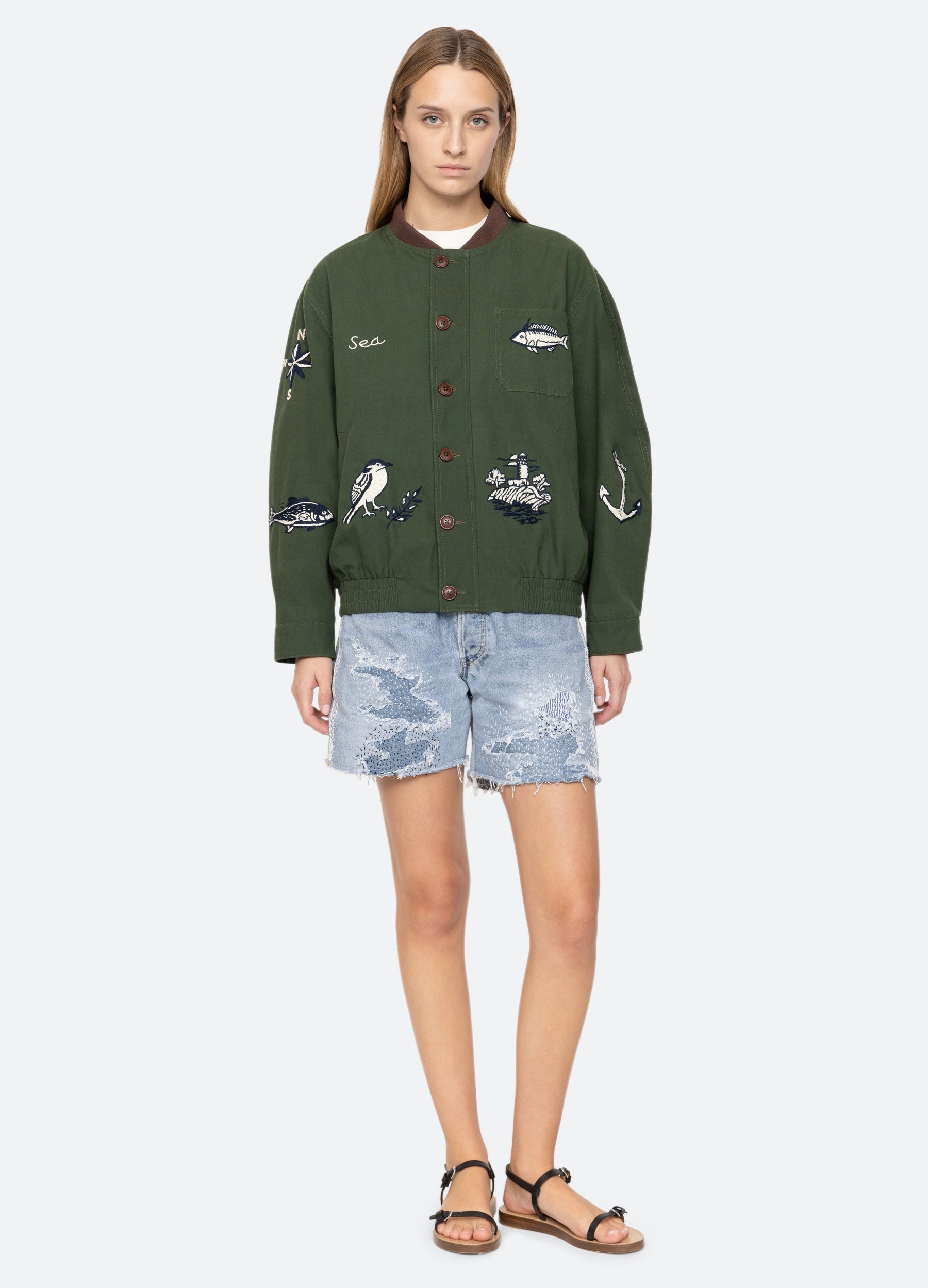 Sea New York Clyde Jacket - Army