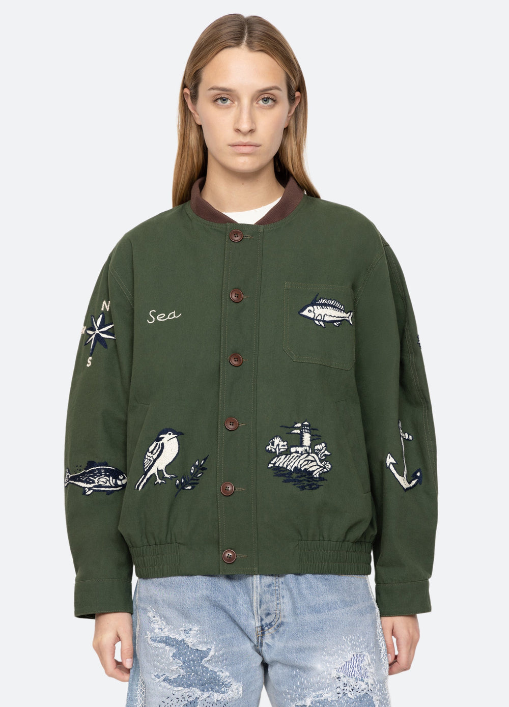 Sea New York Clyde Jacket - Army