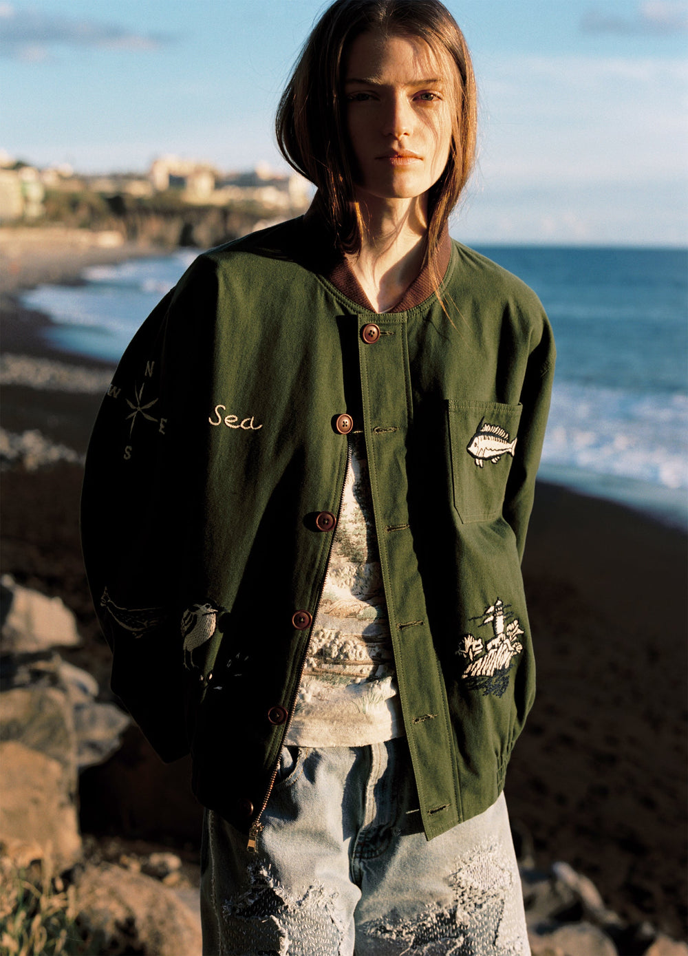 Sea New York Clyde Jacket - Army