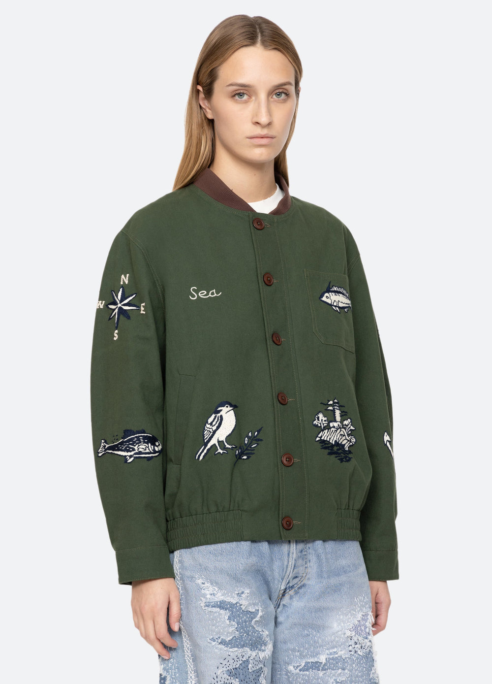 Sea New York Clyde Jacket - Army