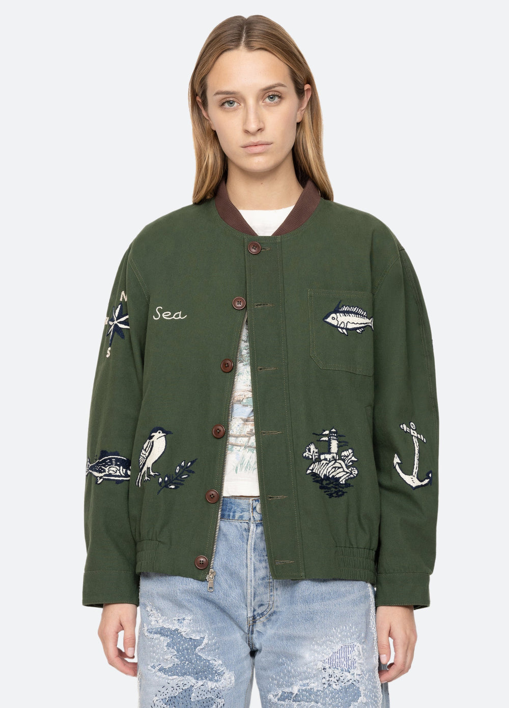 Sea New York Clyde Jacket - Army