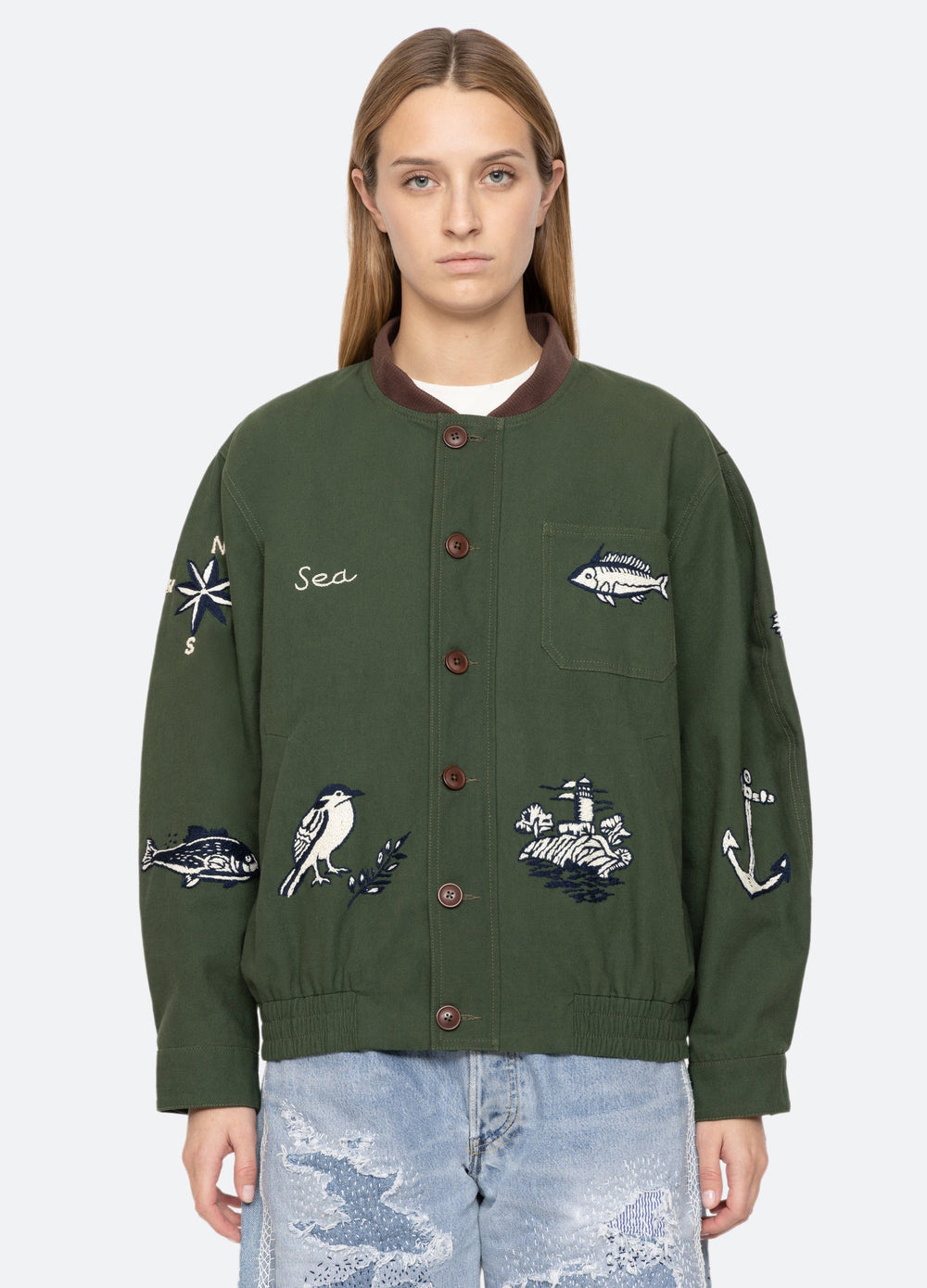 Sea New York Clyde Jacket - Army
