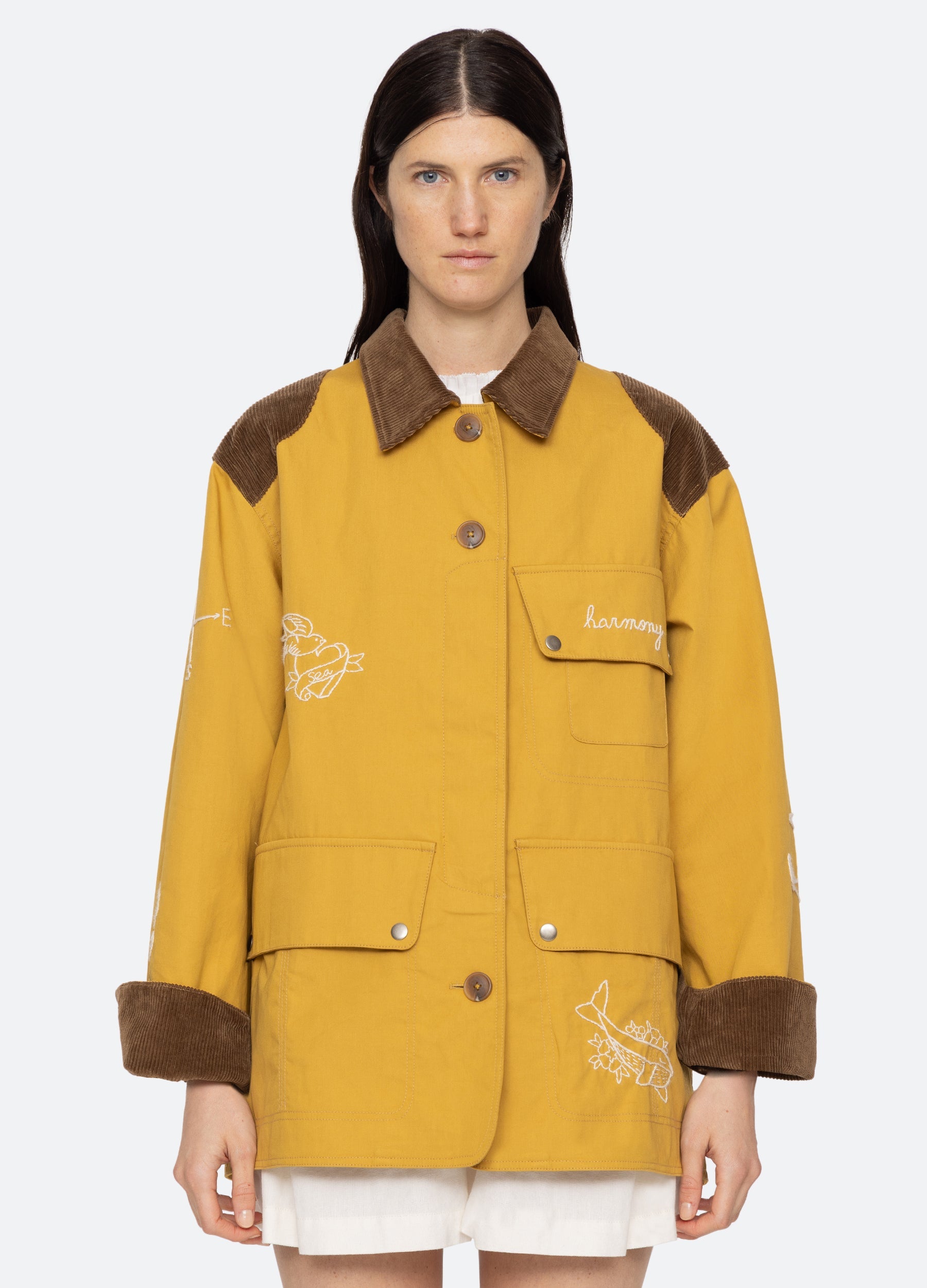 Sea New York Clyde Barn Jacket - Yellow