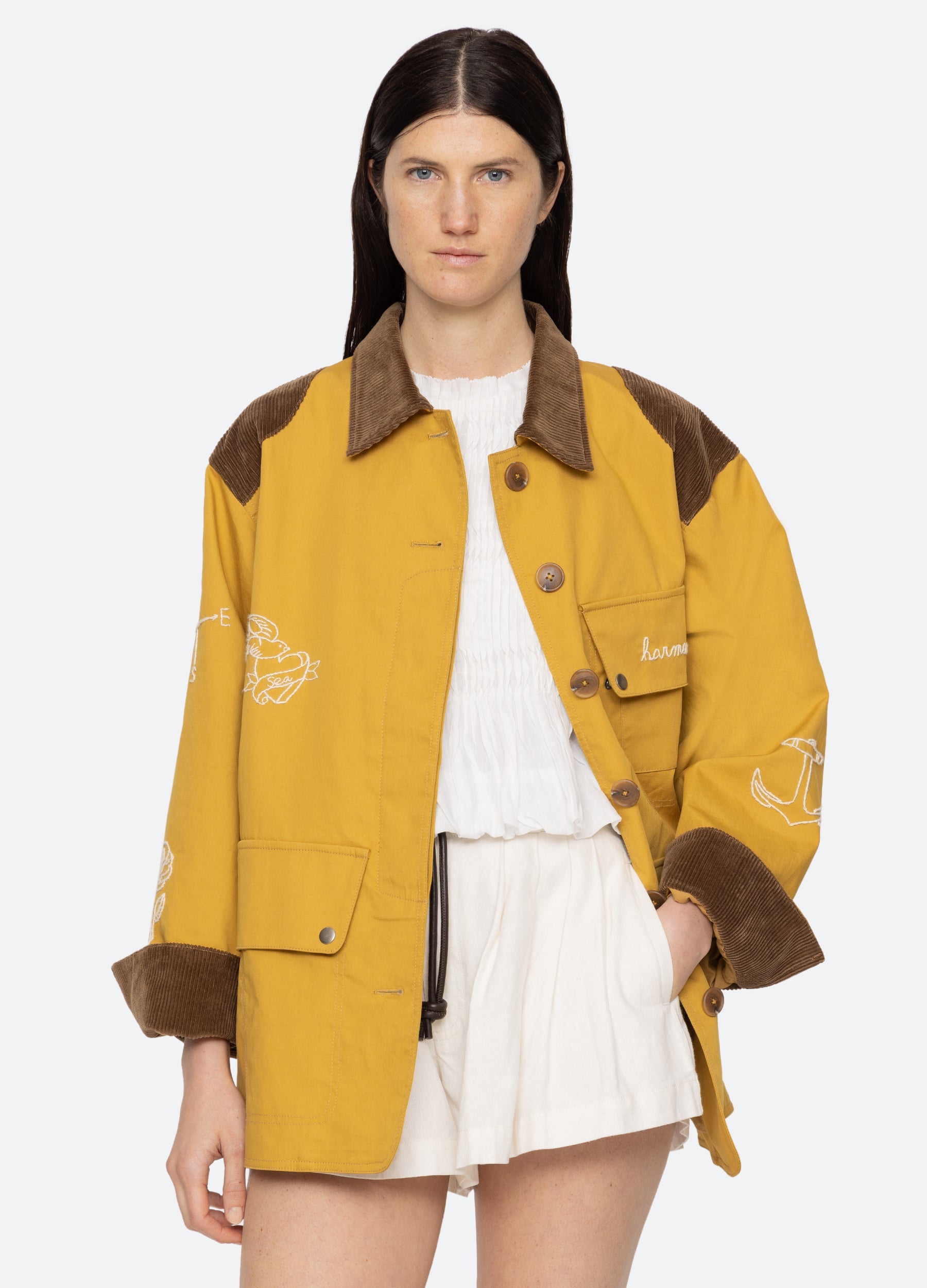 Sea New York Clyde Barn Jacket - Yellow