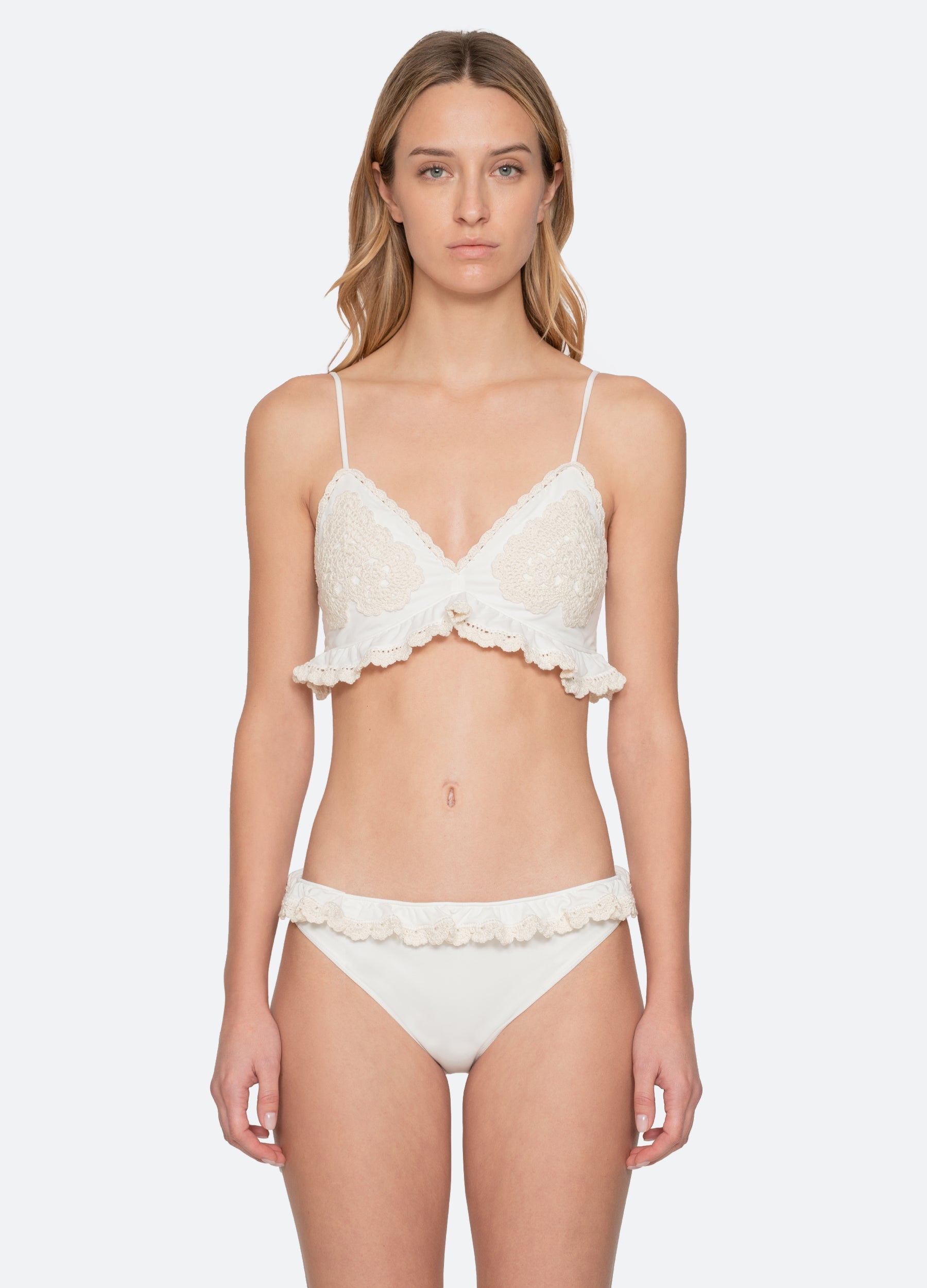 Sea New York Madelyn Bikini Top - White