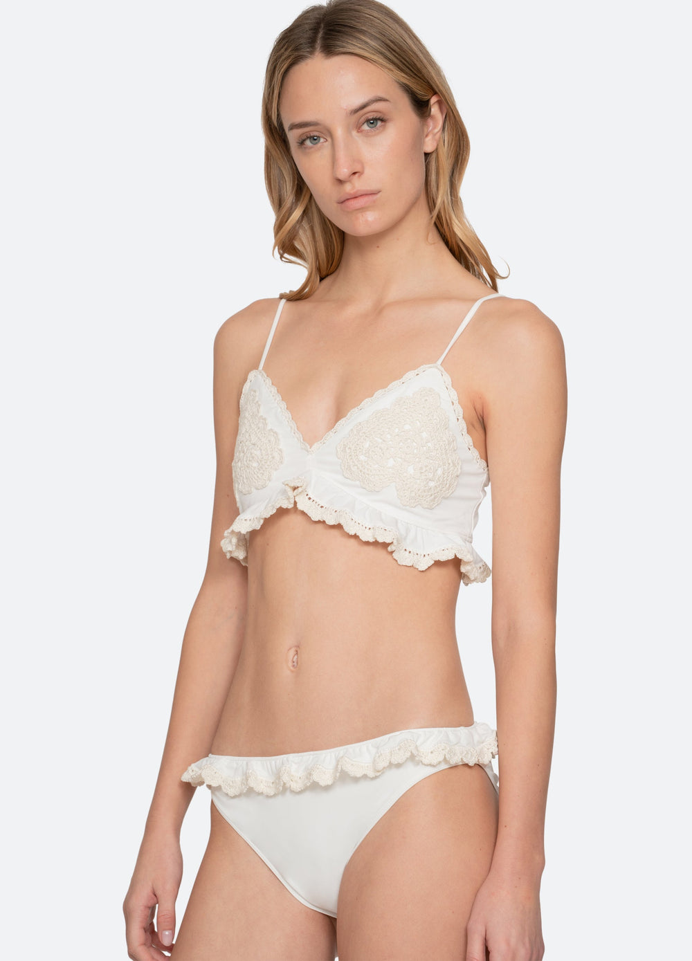 Sea New York Madelyn Bikini Top - White
