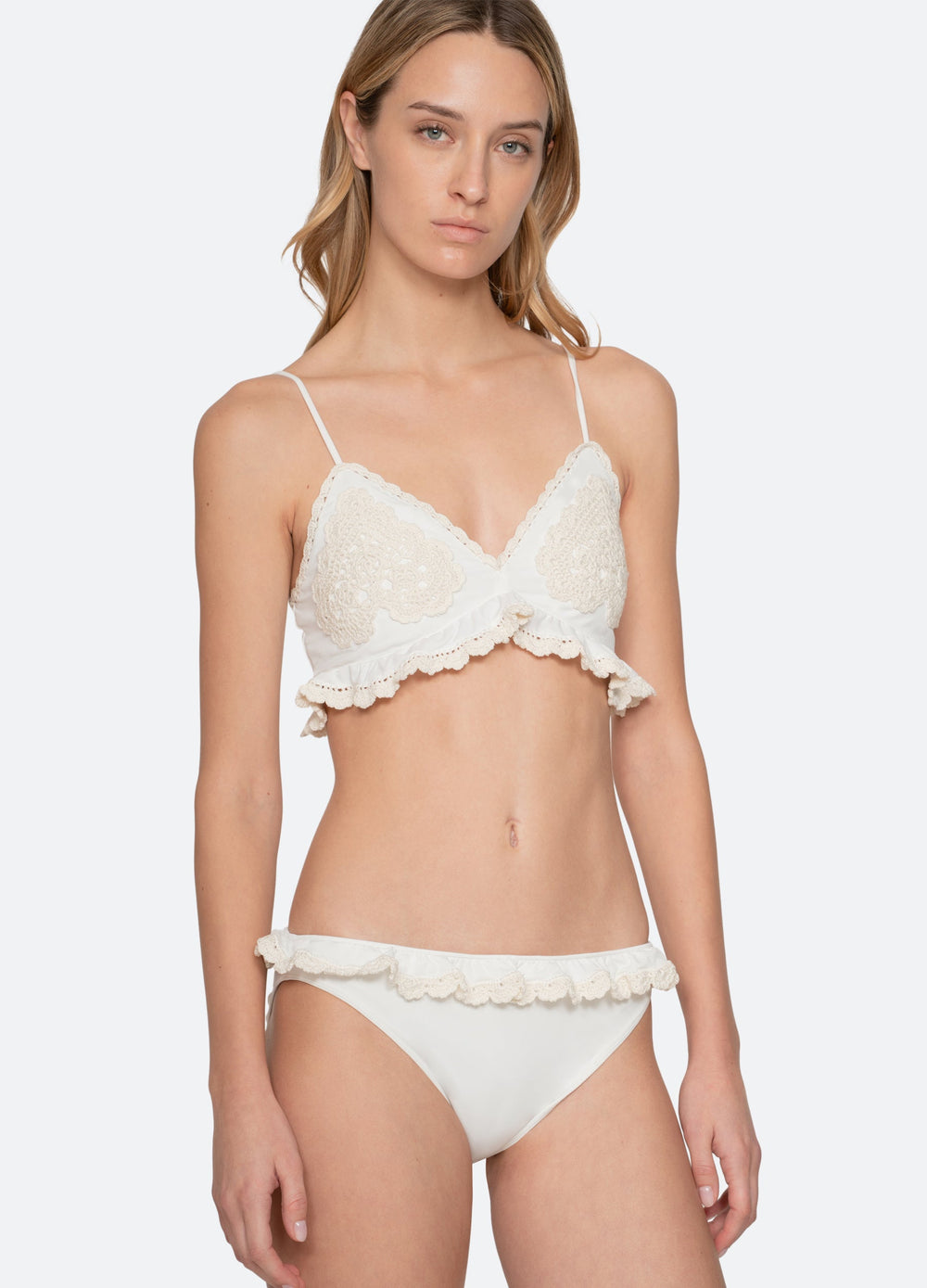 Sea New York Madelyn Bikini Bottom - White