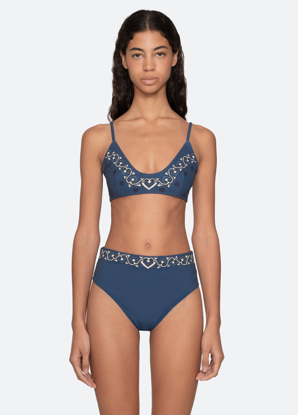 Sea New York Blaise Bikini Top - Navy